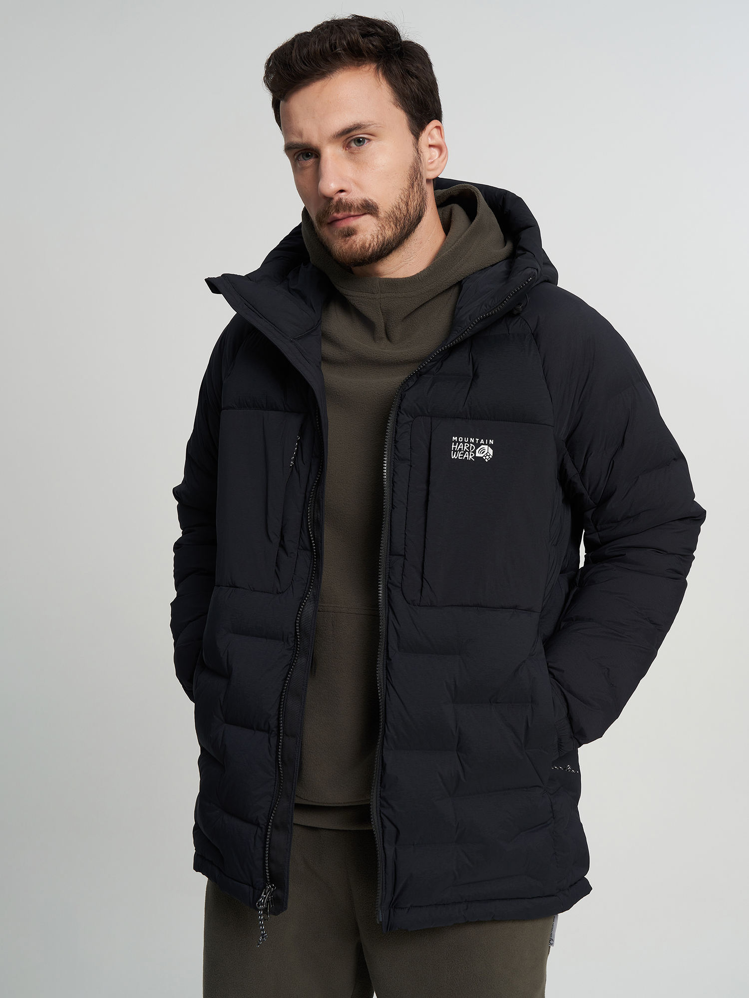 Пуховик ультралегкий мужской Mountain Hardwear Stretchdown Parka, Черный