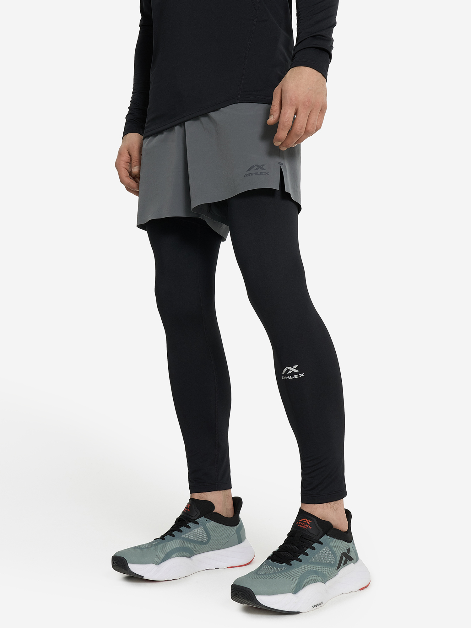

Тайтсы компрессионные мужские Athlex, Черный