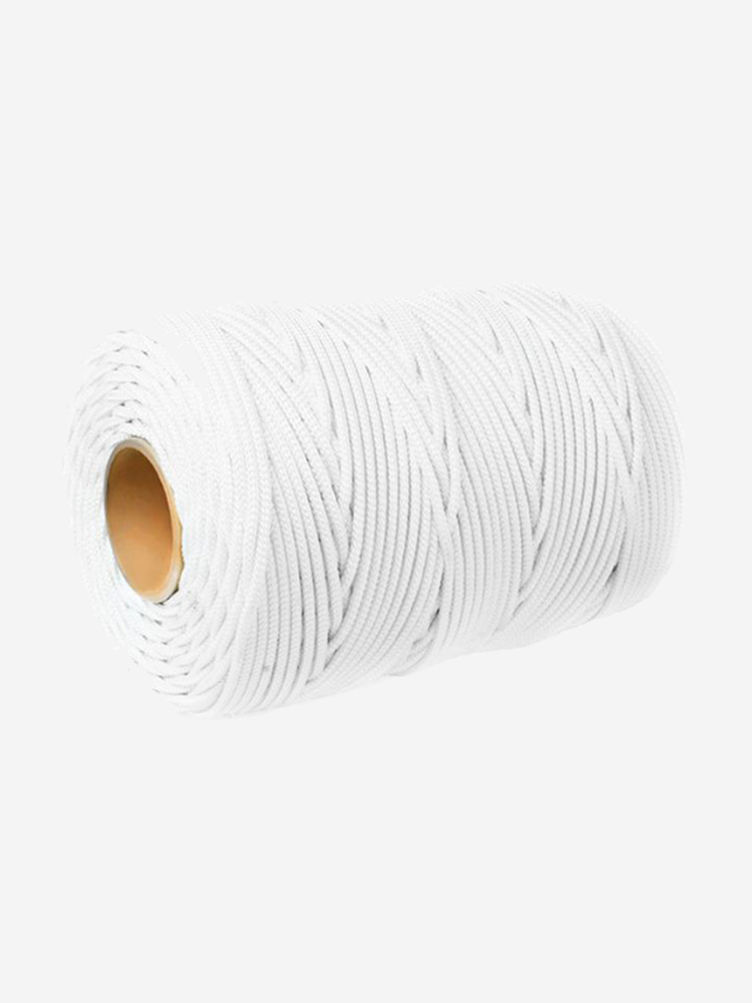 Шнур плетеный Петроканат СТАНДАРТ 6,0 мм (300 м) белый, евробобина, Белый