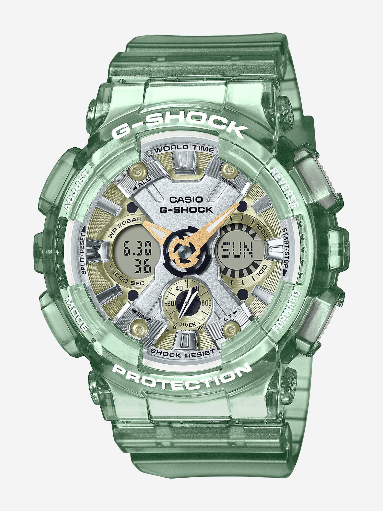 Изображение товара Спортивные часы CASIO G-SHOCK GMA-S120GS-3A, Зеленый