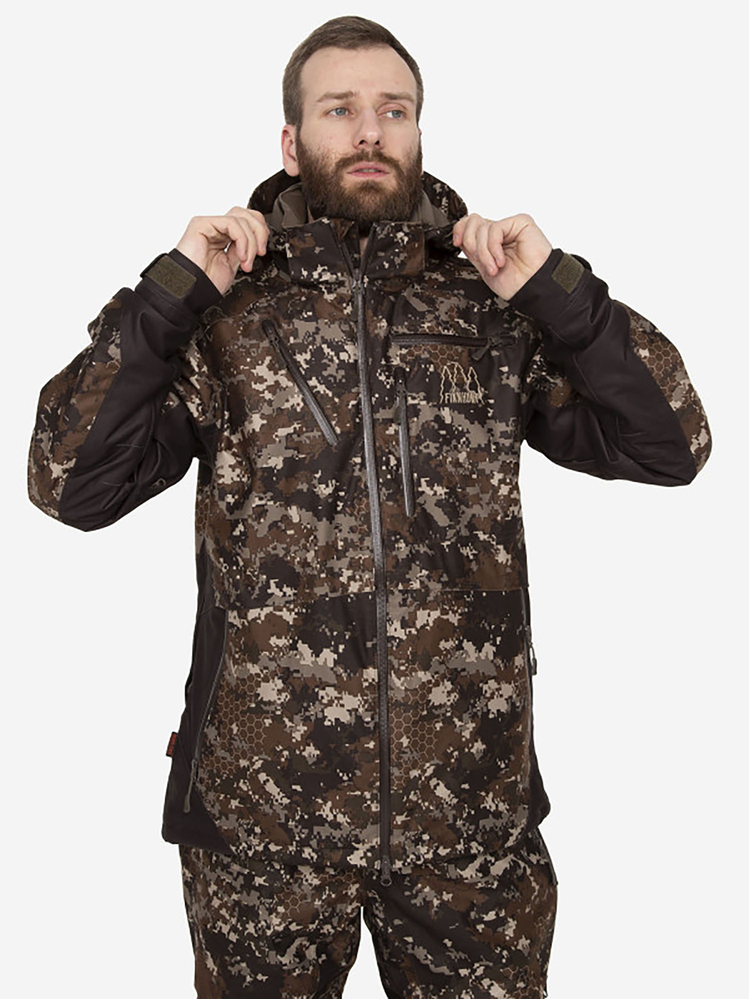 Костюм FINNHUNT Reliable Padded Autumn Camo, Коричневый FH00115-01SZUJF3A-01, размер 46 - фото 7