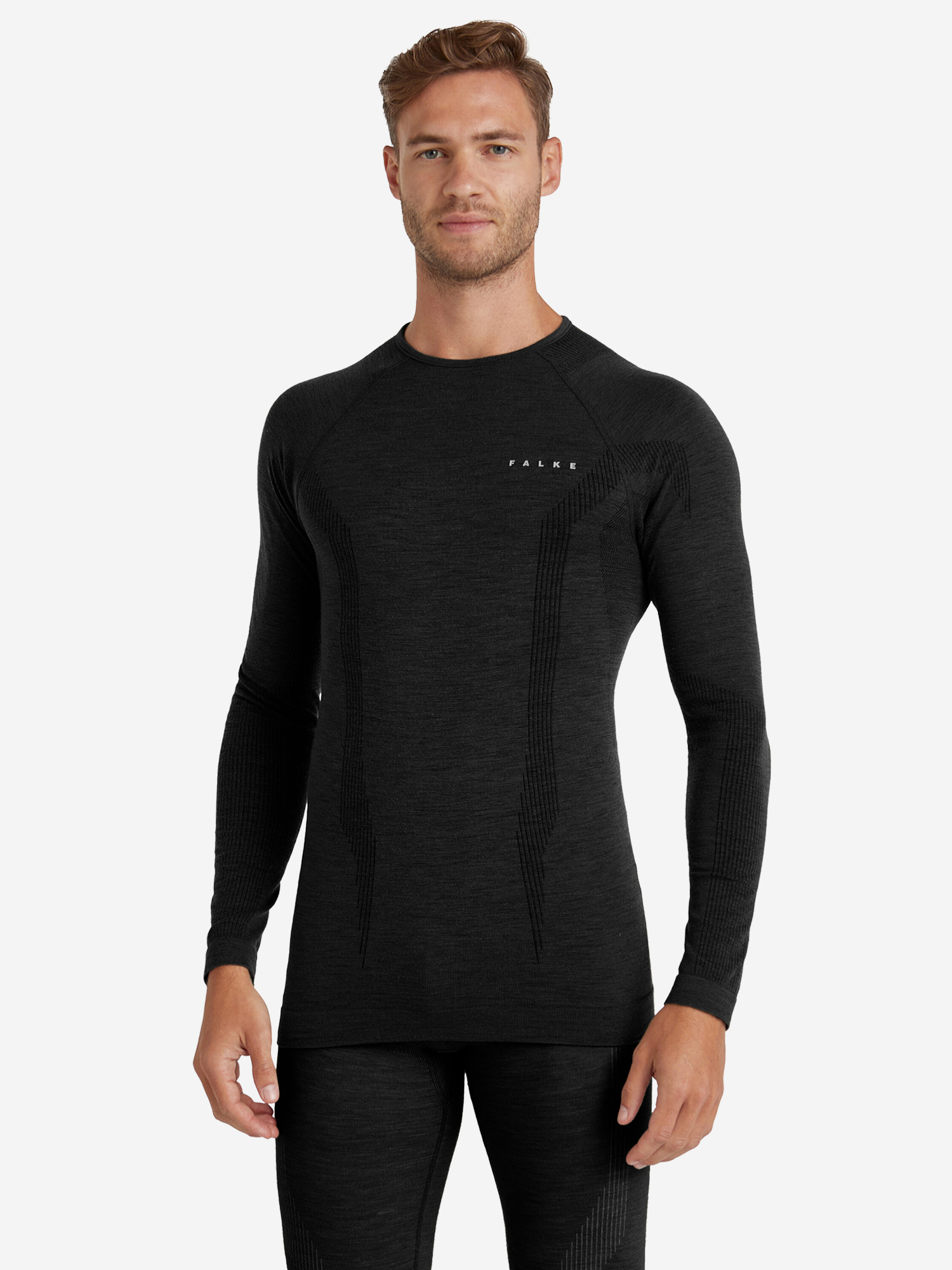Изображение товара Мужской термолонгслив FALKE для активного зимнего отдыха и спорта
