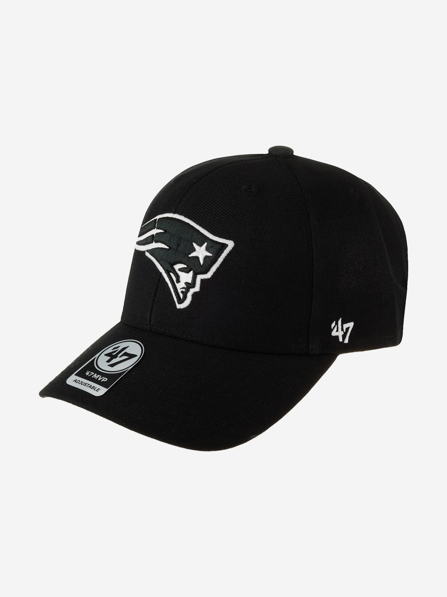

Бейсболка 47 BRAND F-MVP19WBV-BKW New England Patriots NFL (черный), Черный