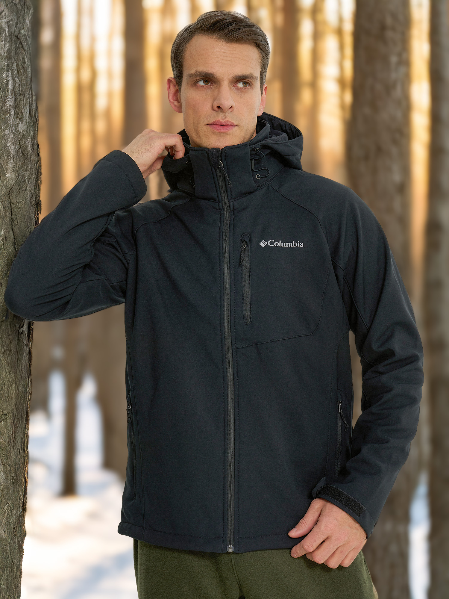 Куртка софтшелл мужская Columbia Cascade Ridge III Softshell, черный, арт. 20074
