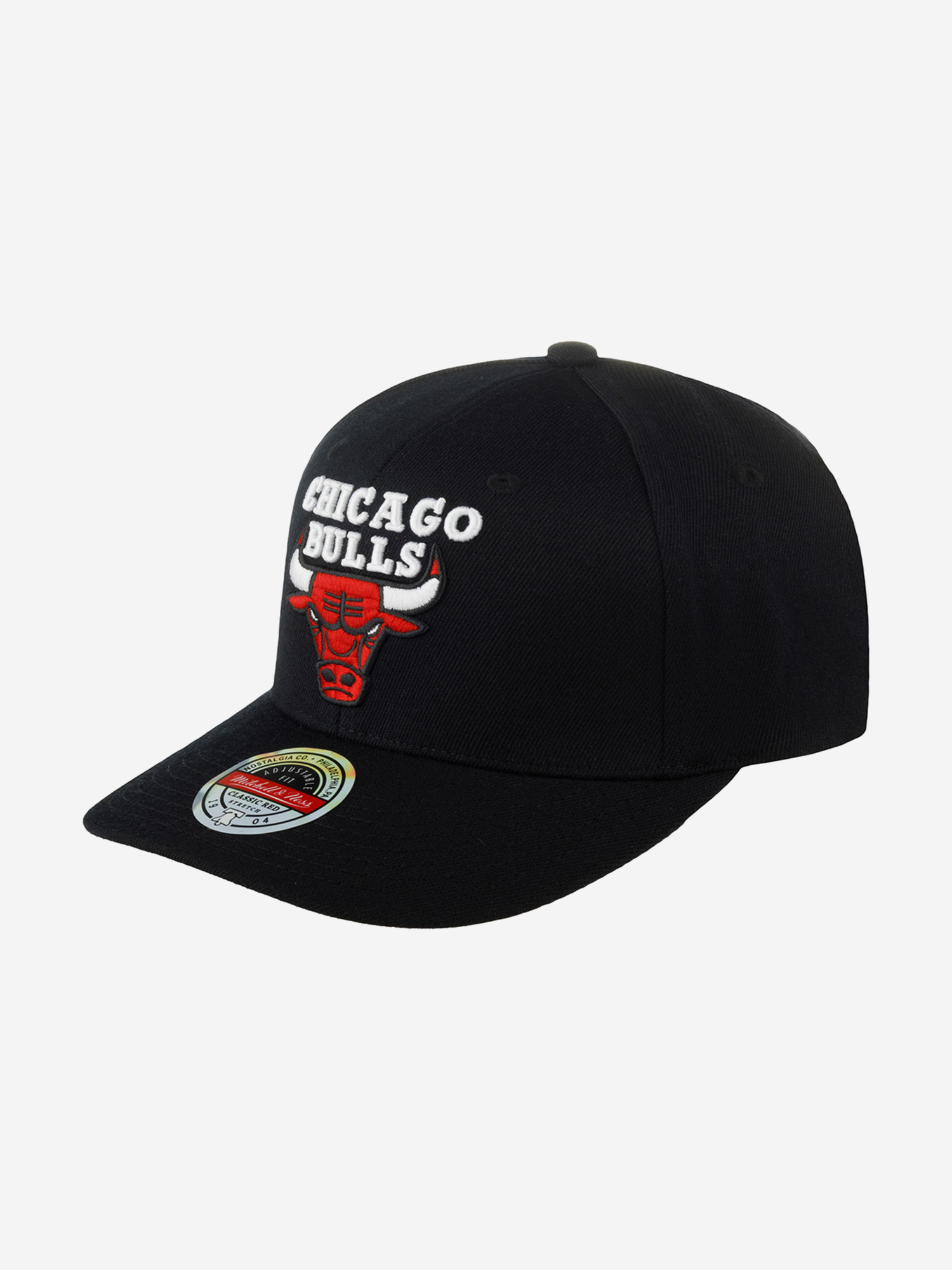 Изображение товара Бейсболка MITCHELL NESS Chicago Bulls NBA изогнутый козырёк всесезонный стильный аксессуар
