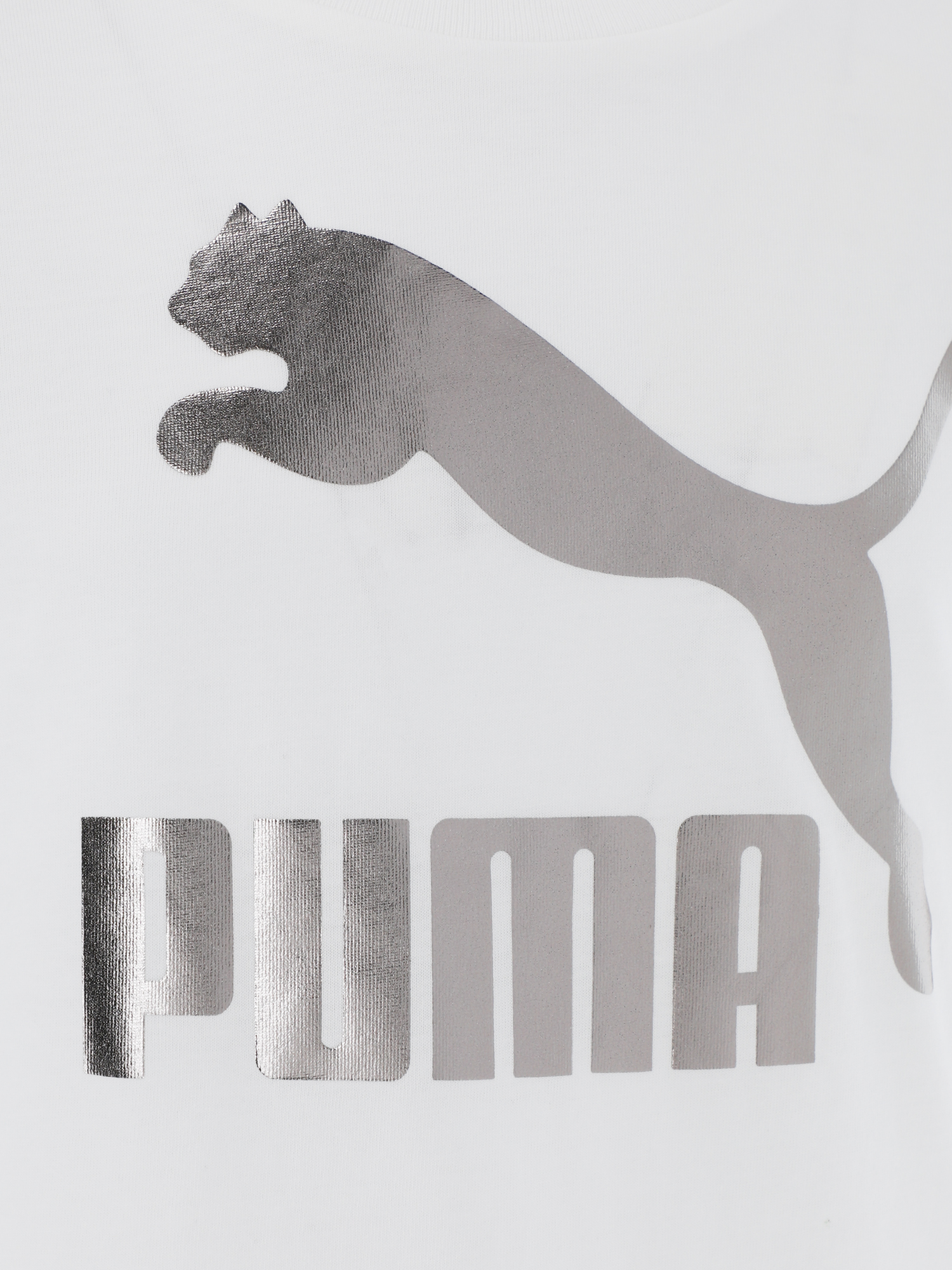 Футболка для девочек PUMA Classics Logo, Белый 530208P0P-02, размер 141-152 - фото 3