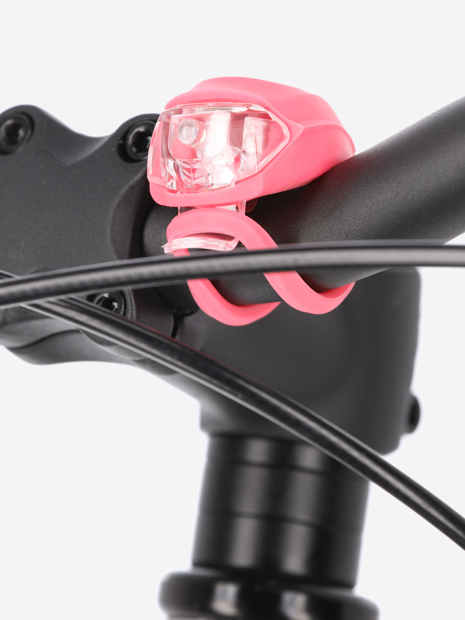 фото Фонарь велосипедный передний габаритный cyclotech cfl-4, розовый
