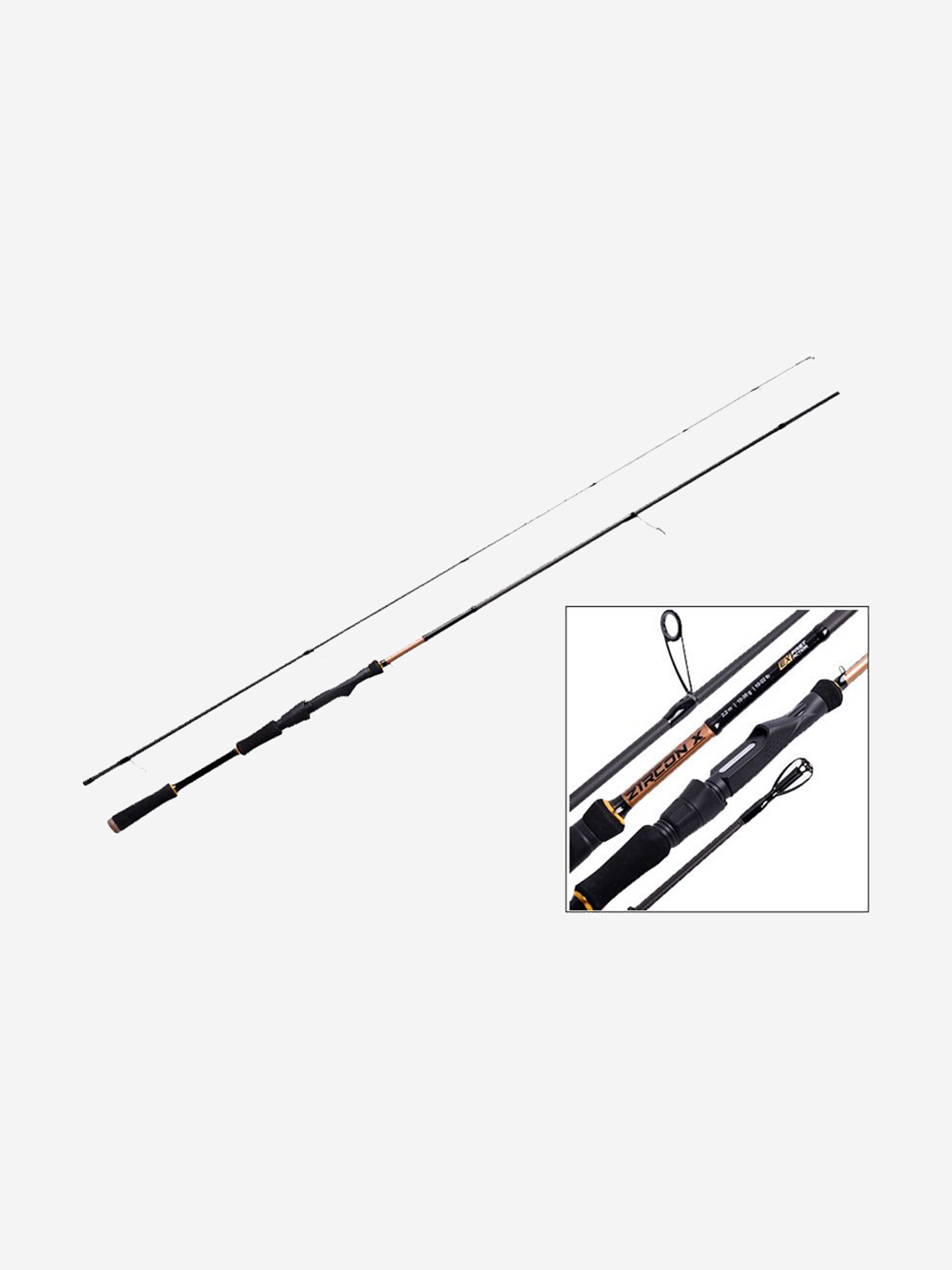 

Спиннинг Maximus ZIRCON-X JIG-S 22ML 2,2m 7-25g, Черный