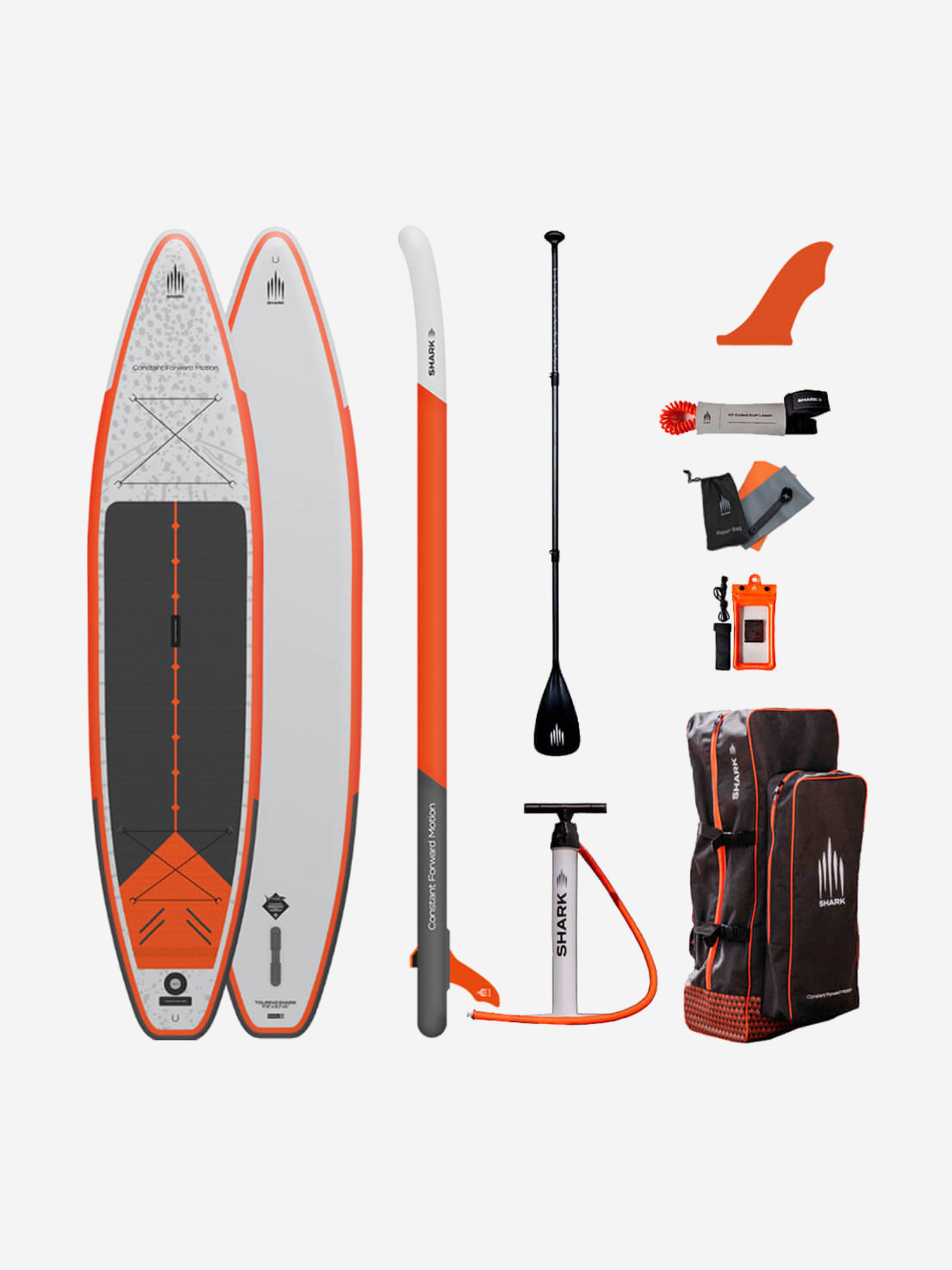 

Доска SUP надувная комплект Shark Touring Xplor 12'6"x34"x6", Белый