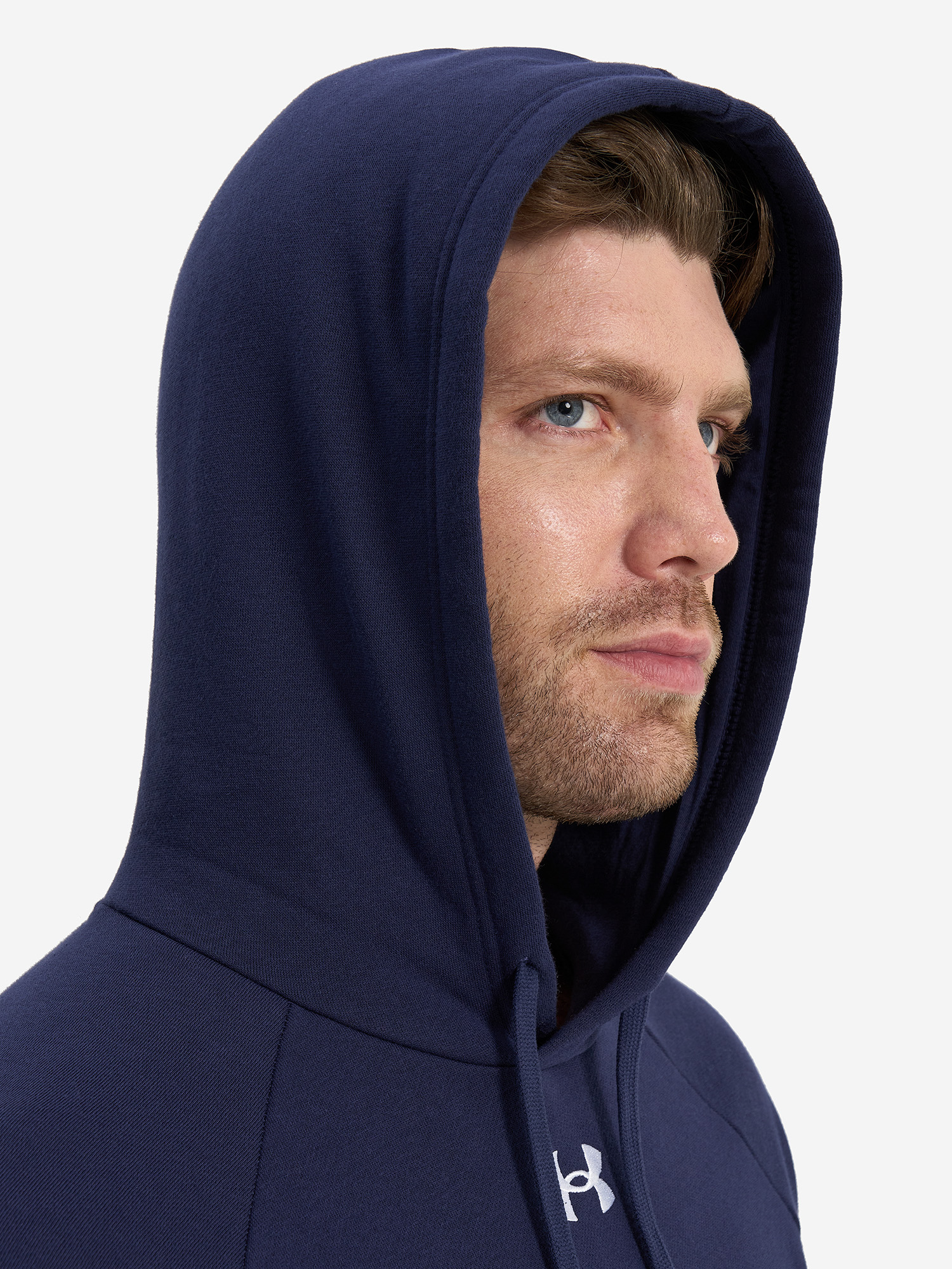 Джемпер флисовый мужской Under Armour Rival Fleece, Синий 1379757U0F-410, размер RUS 50-52 - фото 6