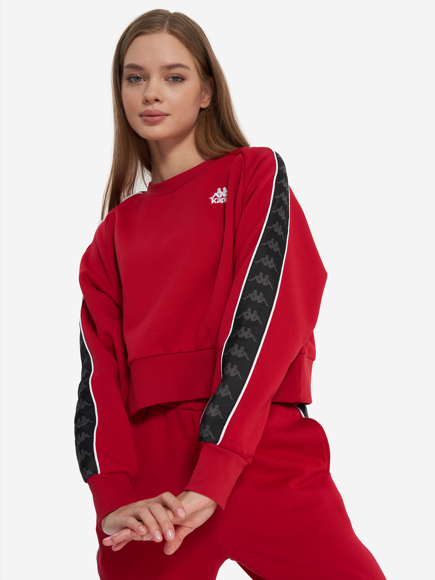 

Джемпер флисовый женский оверсайз Kappa, Красный