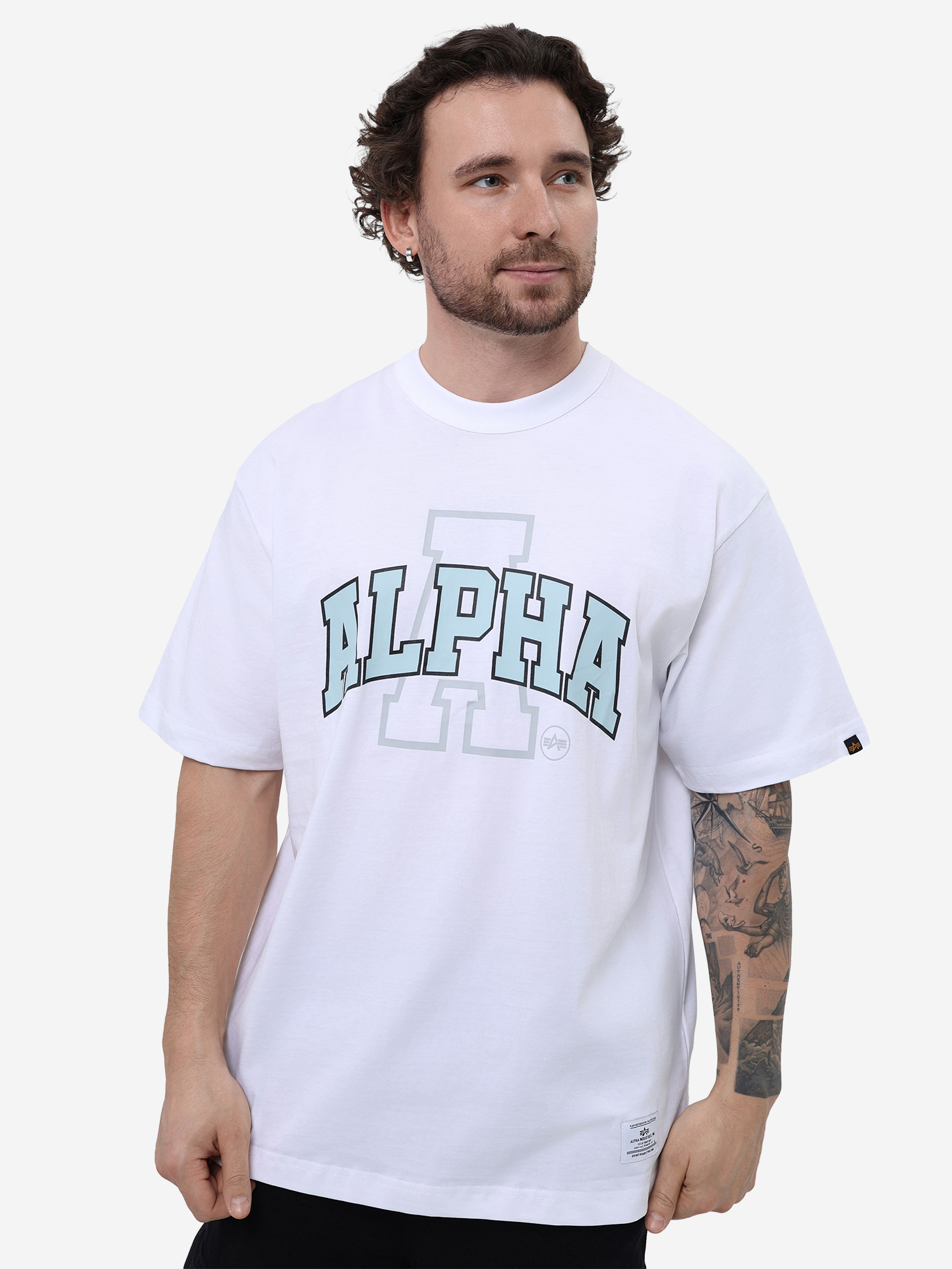 Изображение товара Футболка Relaxed Collegiate A Alpha Industries, Белый