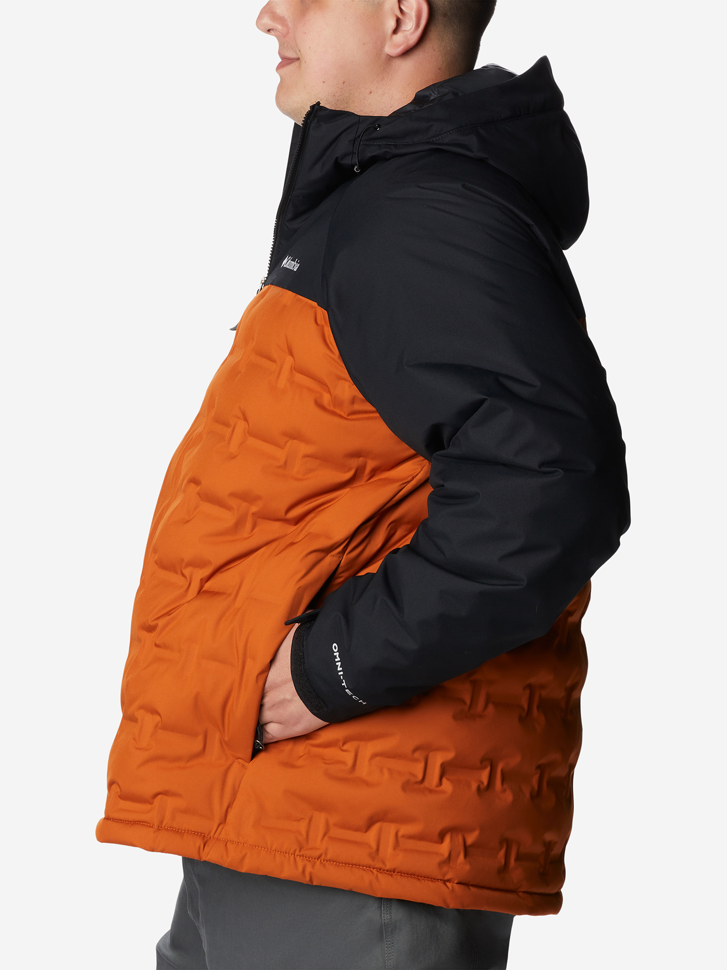 Пуховик мужской Columbia Grand Trek II Down Hooded Jacket, Plus Size, Оранжевый 2008292CLB-858, размер 64-66 - фото 4