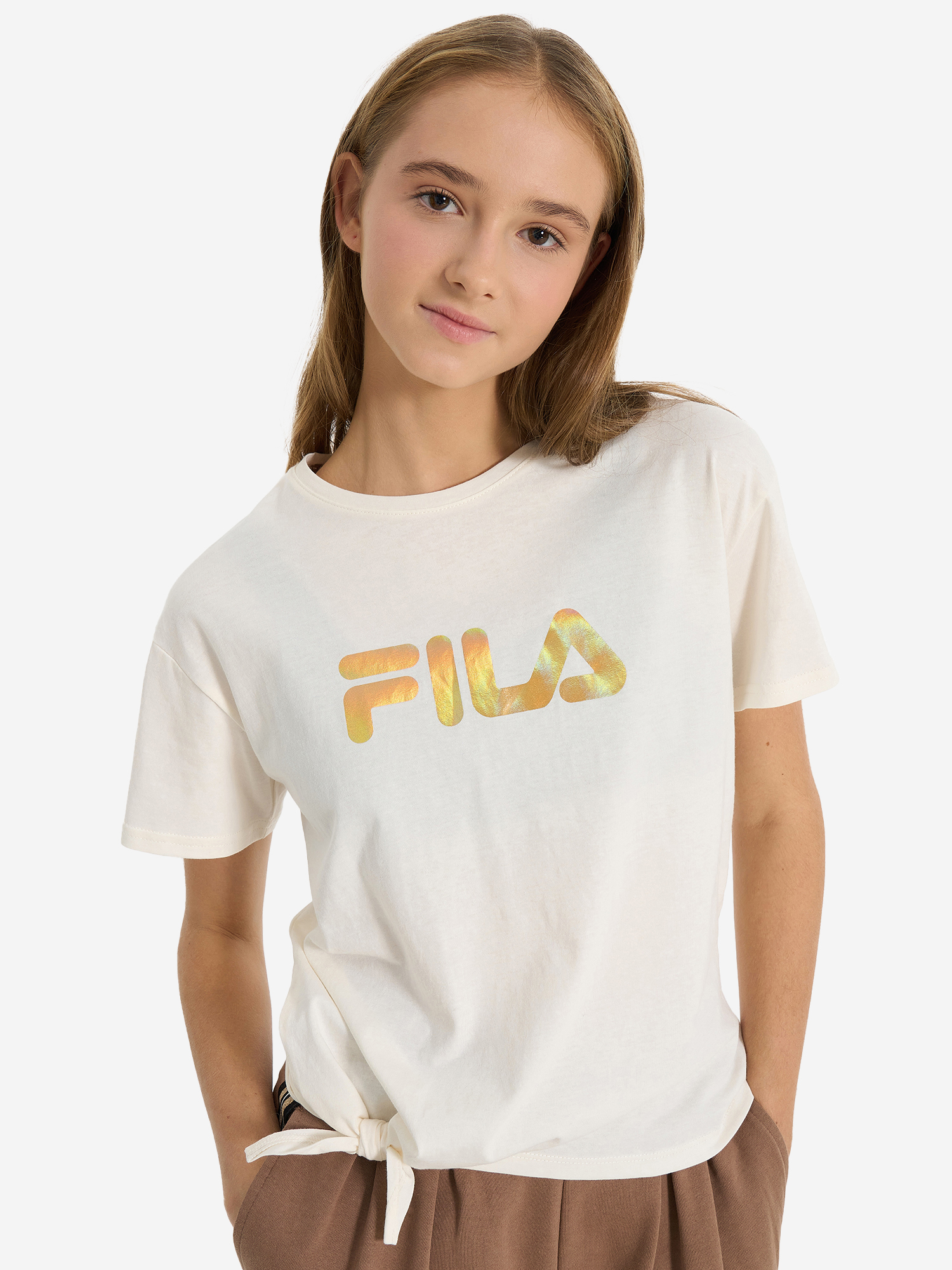 

Футболка для девочек FILA, Бежевый