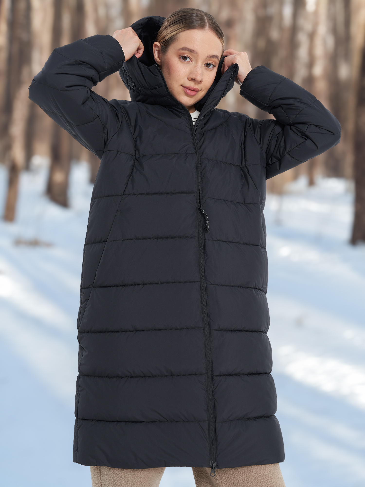 Пуховик женский Northland, черный, арт. 138325n16-99