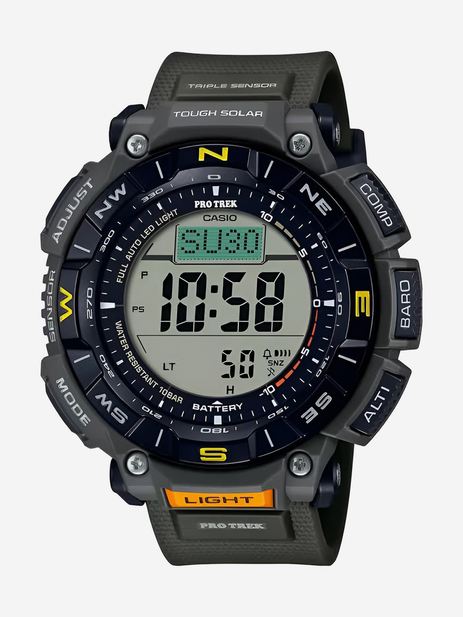 

Спортивные часы CASIO PRO TREK PRG-340-3, Зеленый
