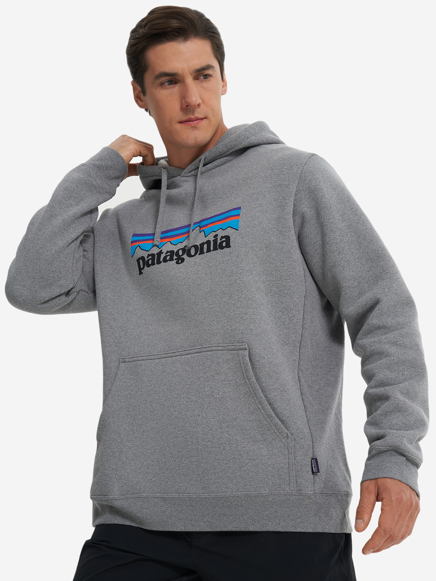

Худи мужское Patagonia Logo Uprisal, Серый
