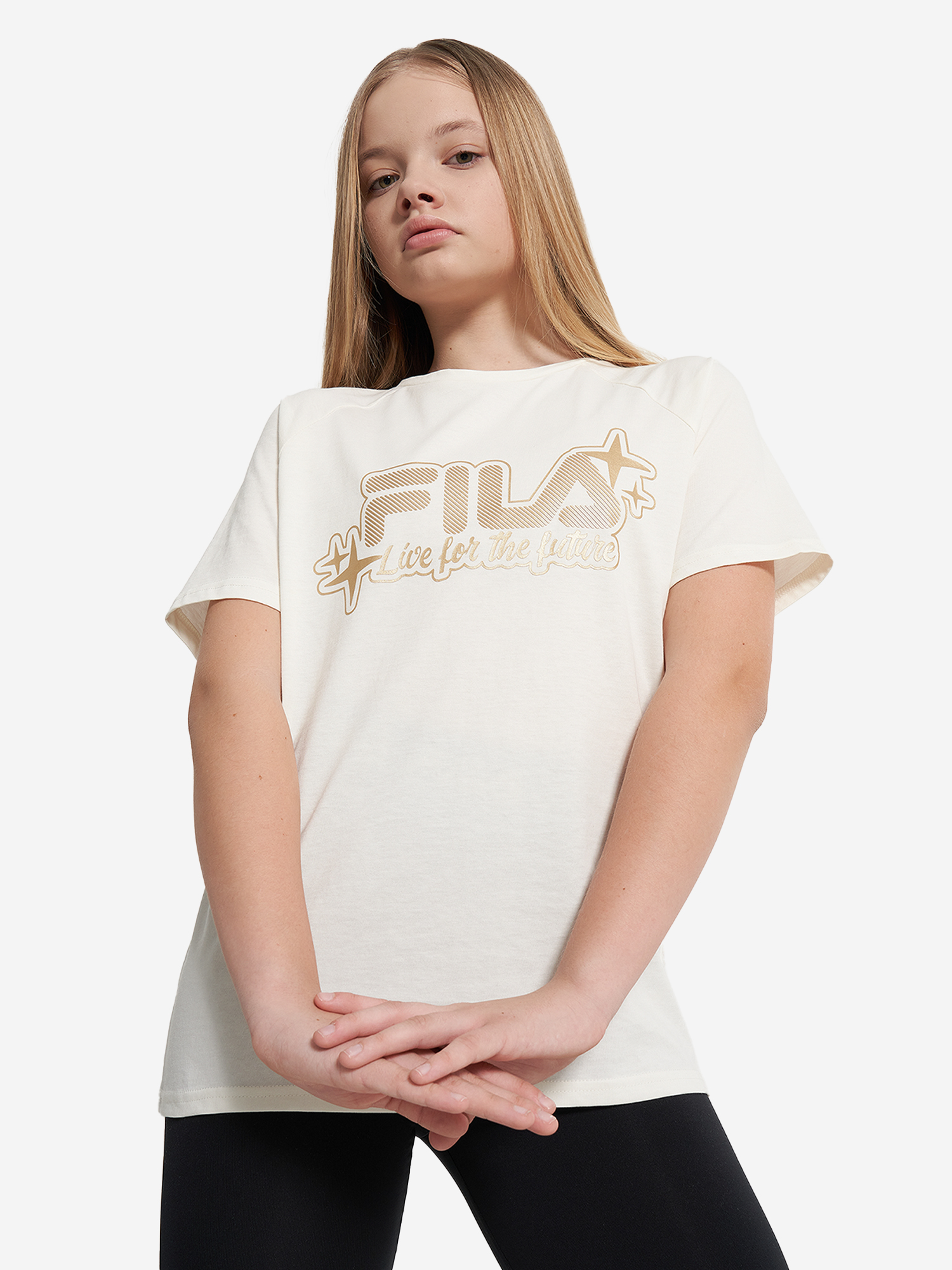 

Футболка для девочек FILA, Бежевый