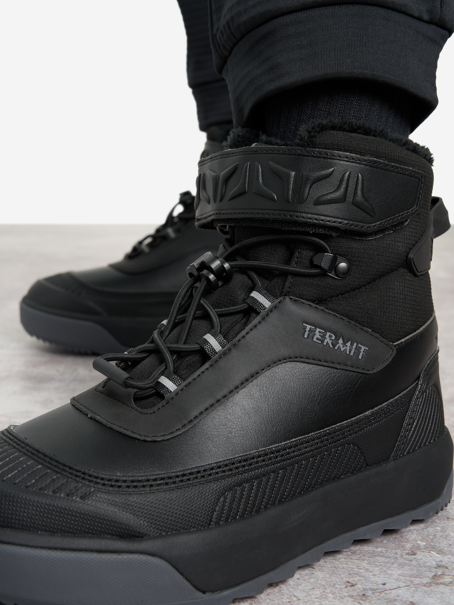 фото Сапоги утепленные для мальчиков termit winter pro high, черный