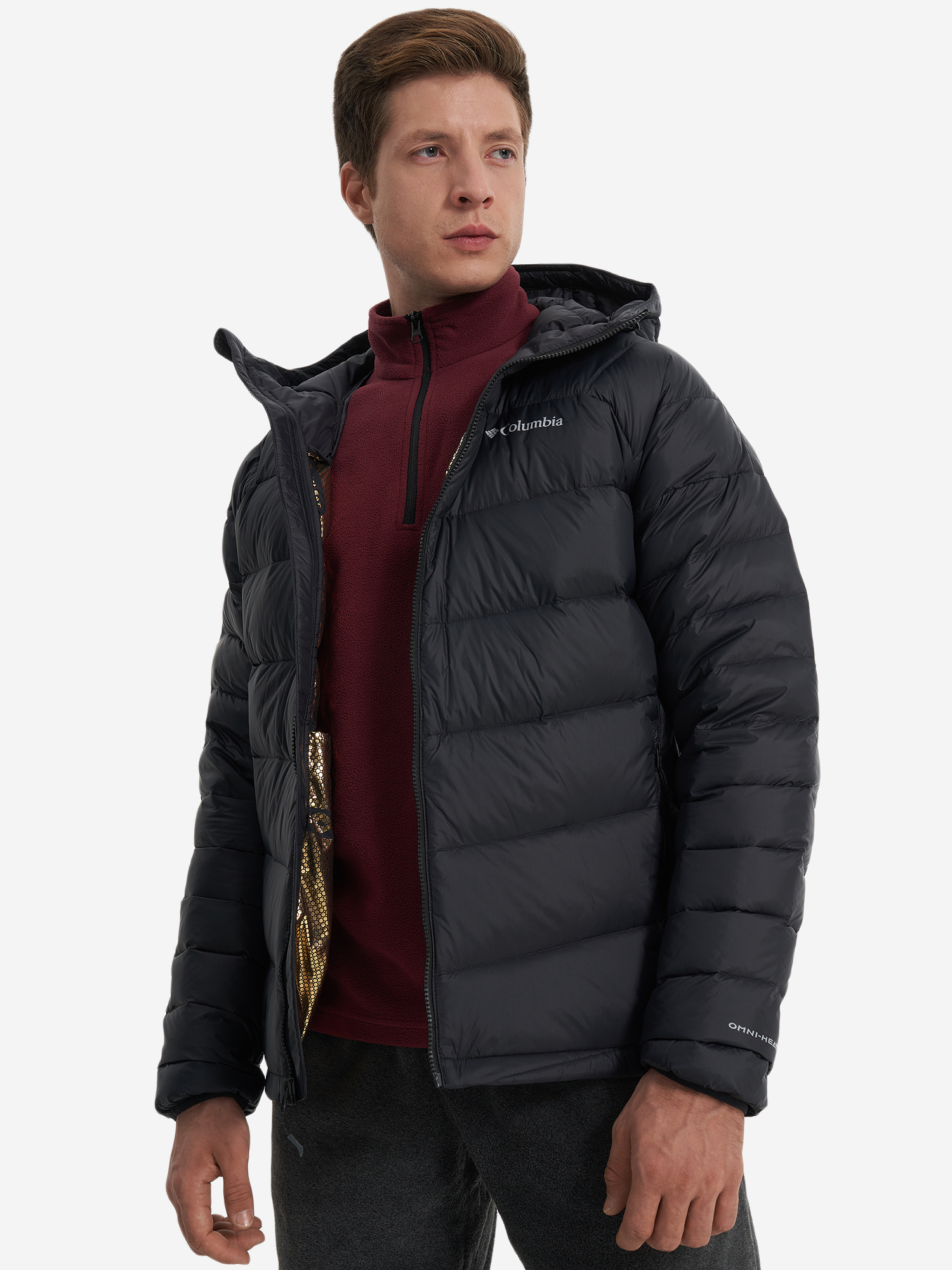 Пуховик мужской Columbia Centennial Creek III Down Hooded Jacket, Черный