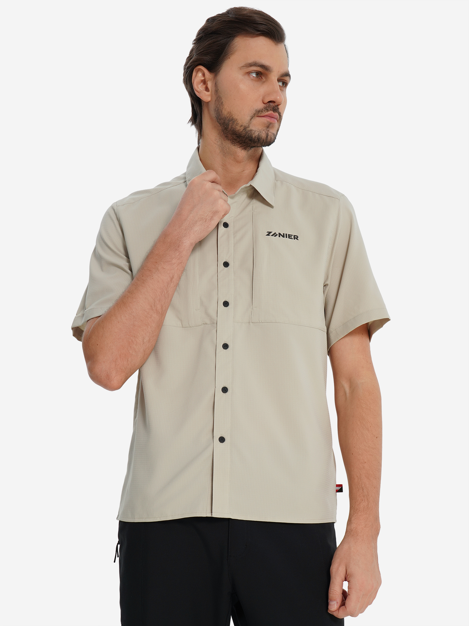 Изображение товара Мужская рубашка с коротким рукавом Zanier для походов и активного отдыха