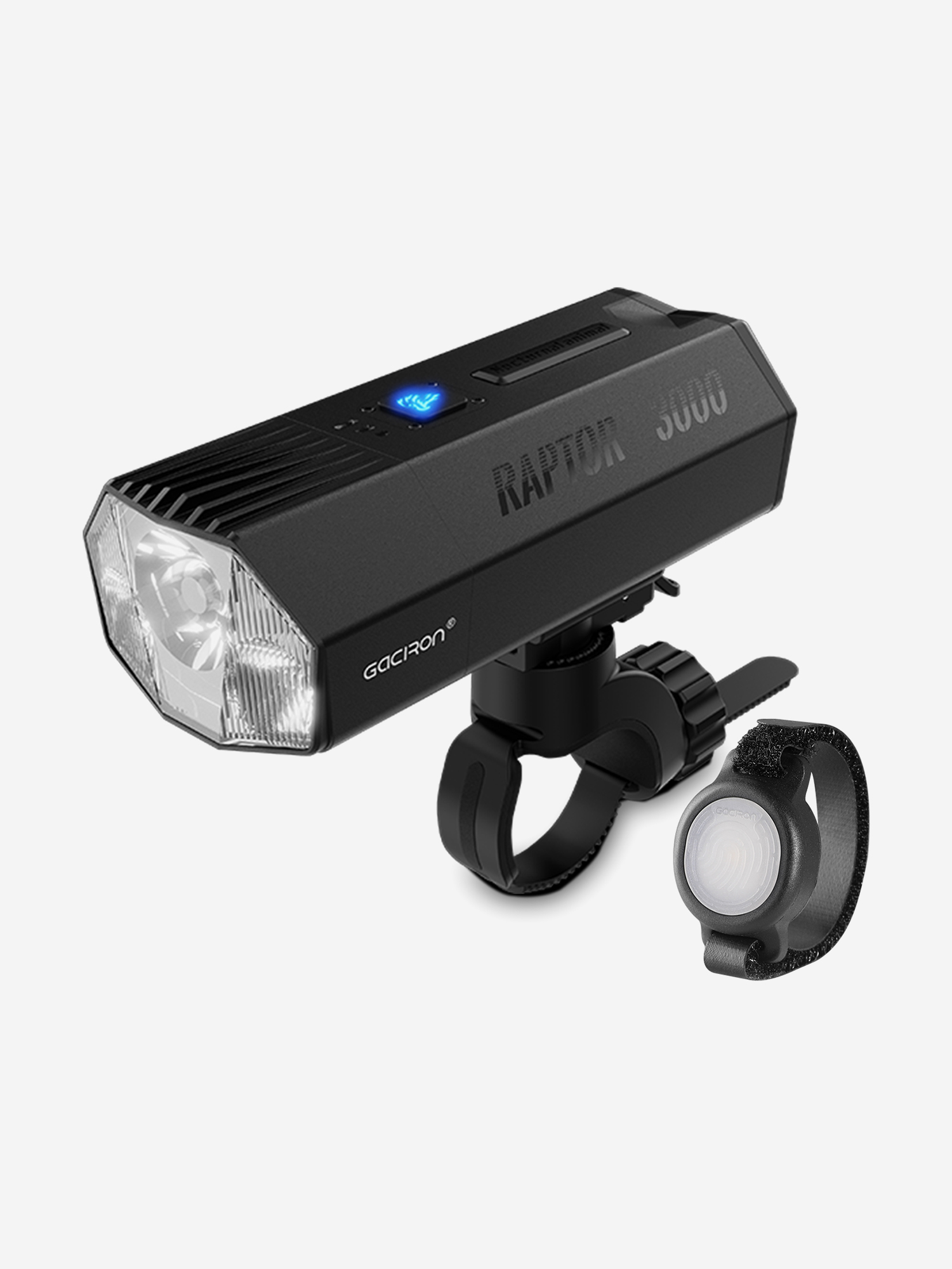 Изображение товара Велосипедный фонарь GACIRON Raptor-3000 передний мощный 3000 люменов влагозащита