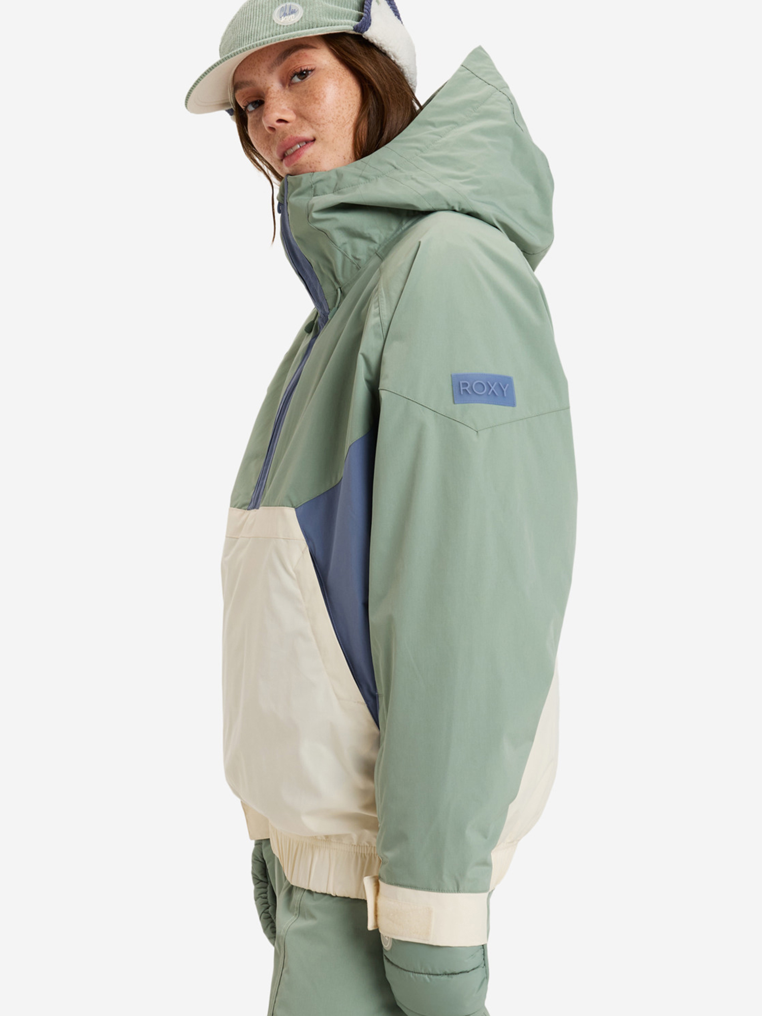 фото Анорак женский roxy chloe kim, зеленый