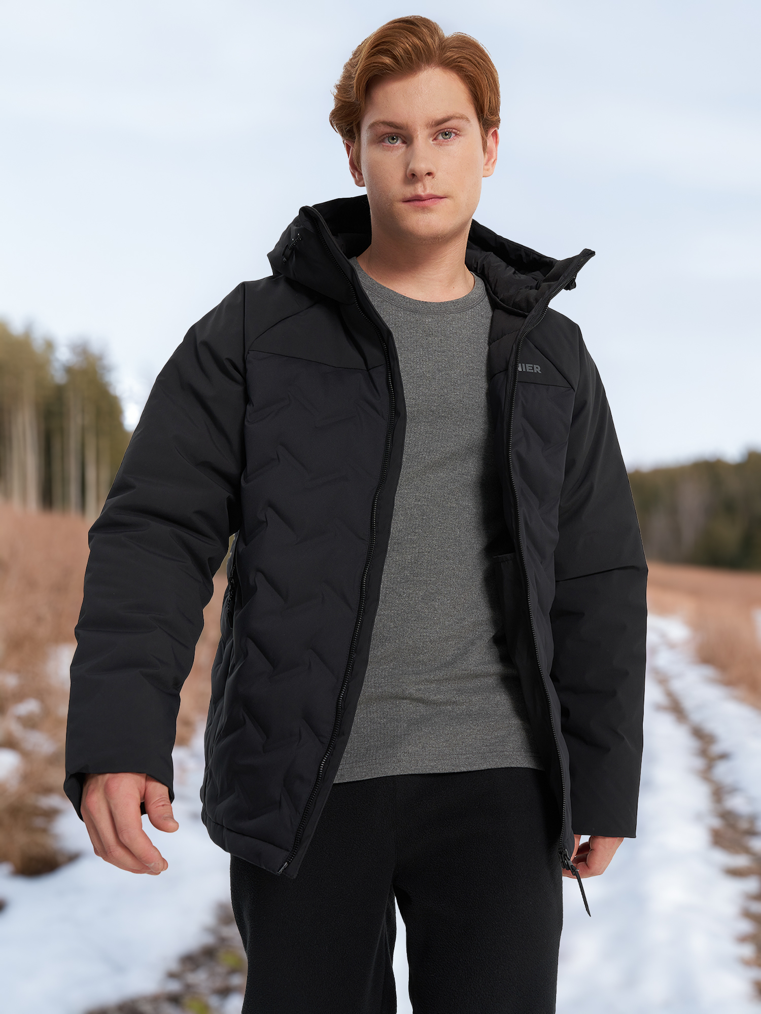 Пуховик, черный, арт. 137465z08-bb