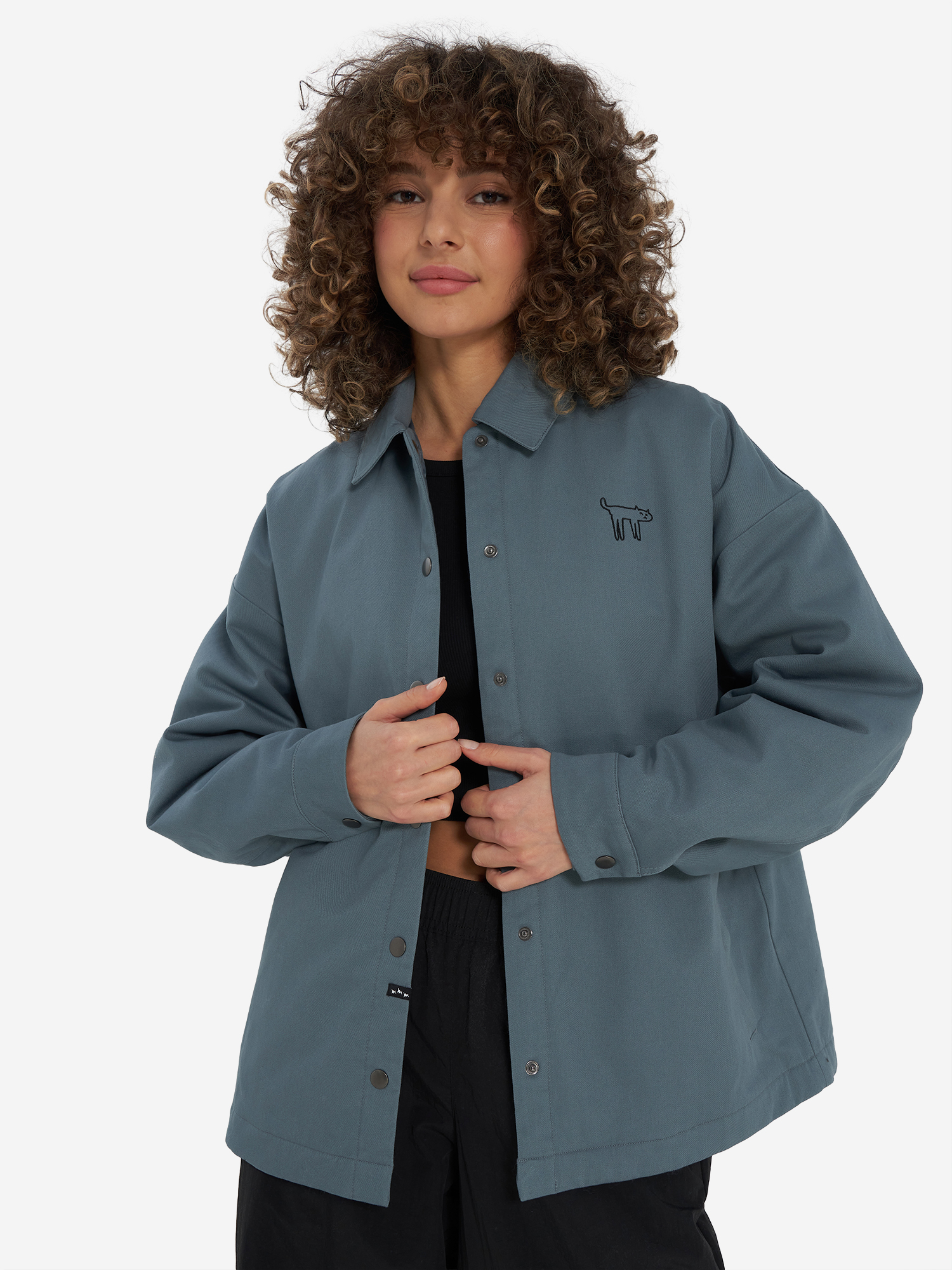 Куртка утепленная женская оверсайз Termit, синий, арт. 35664