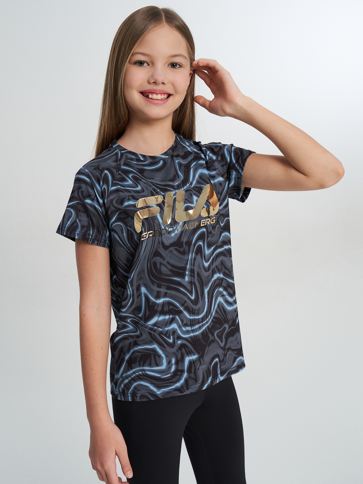 Футболка для девочек FILA, черный, арт. 142131FLA-B2