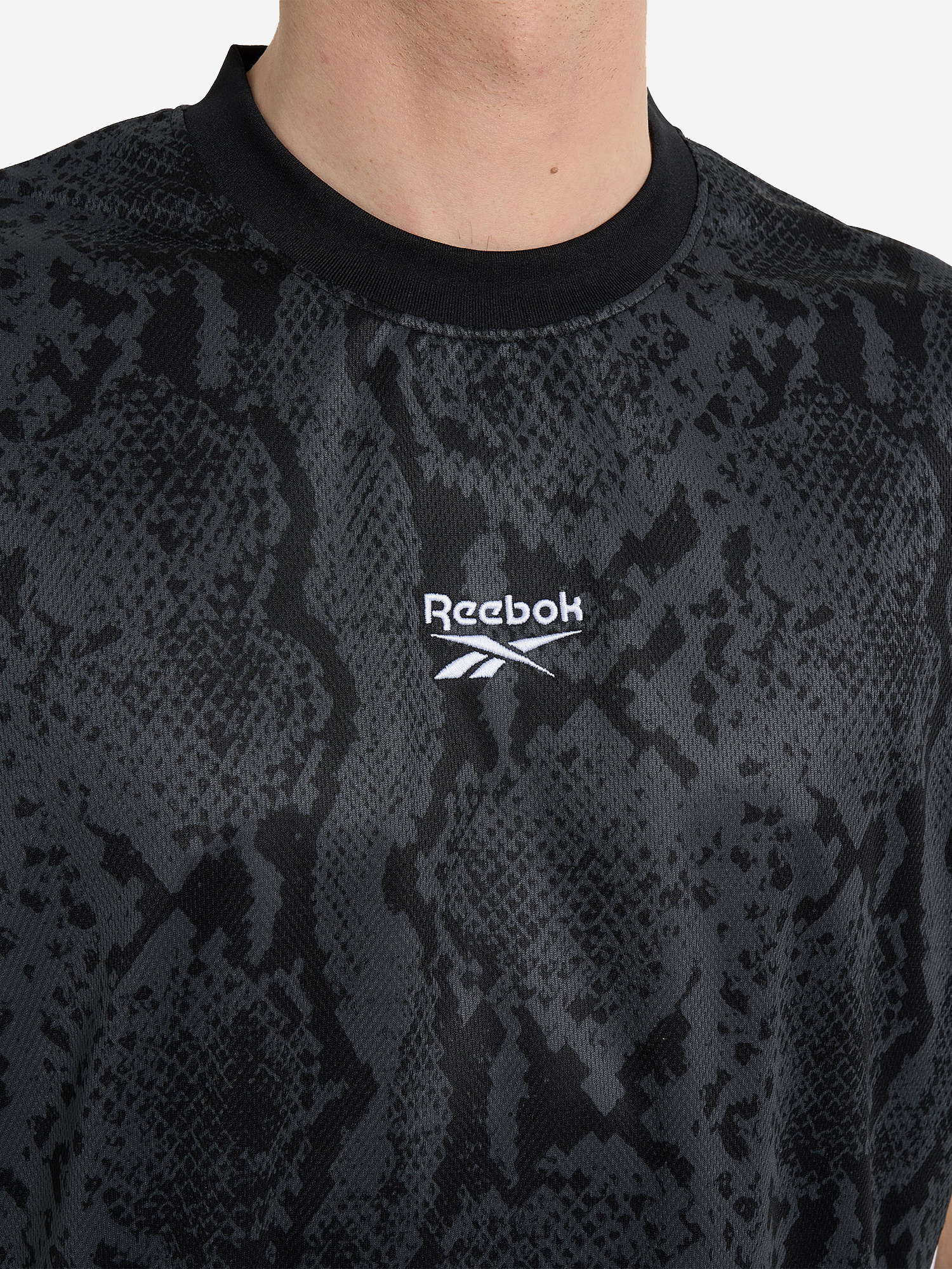 фото Футболка мужская reebok sportcode, черный