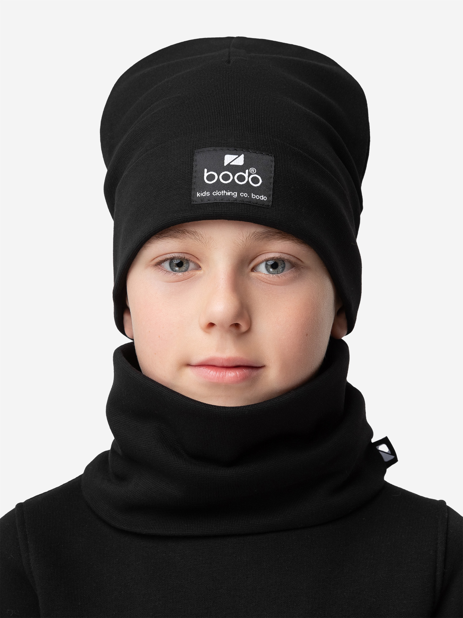 Комплект (шапка, снуд) для мальчика bodo, Черный костюм для мальчика bodo зеленый
