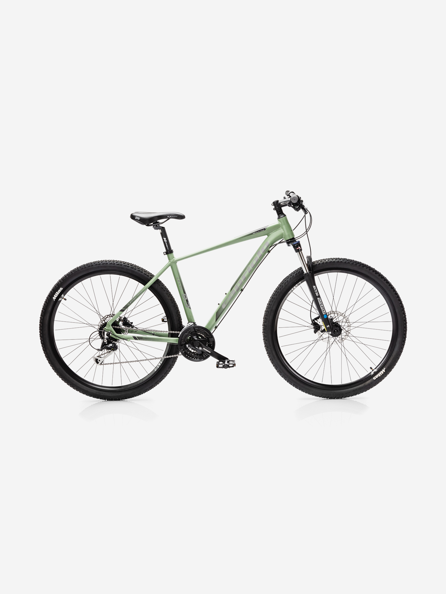 

Велосипед CAPRIOLO MTB LEVEL 9.3 (3 X 8), рама алюминий , колёса 29'' (резеда (матовый) - зелёный - серый), Зеленый