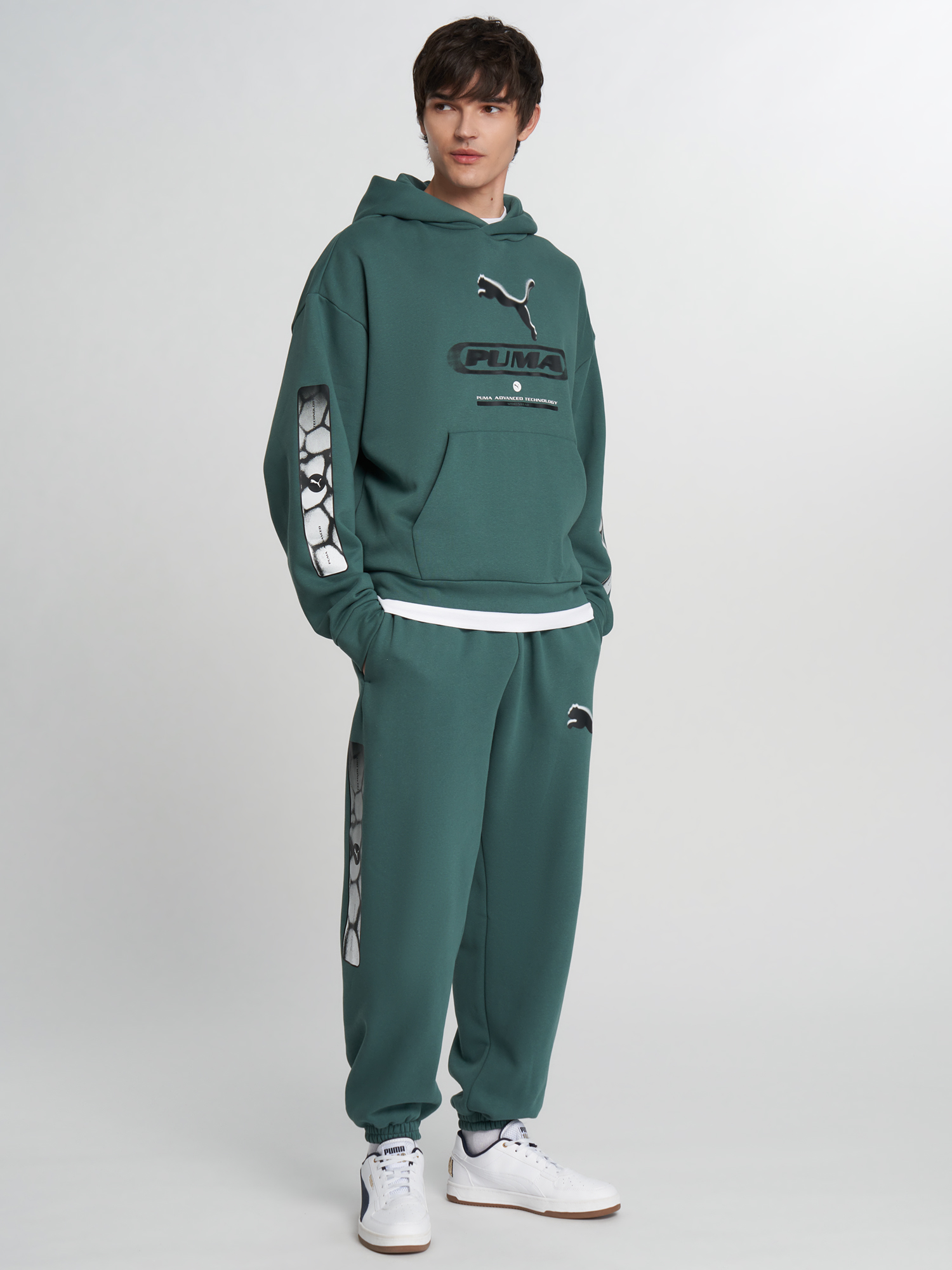 Худи мужское PUMA Sport, Зеленый 3