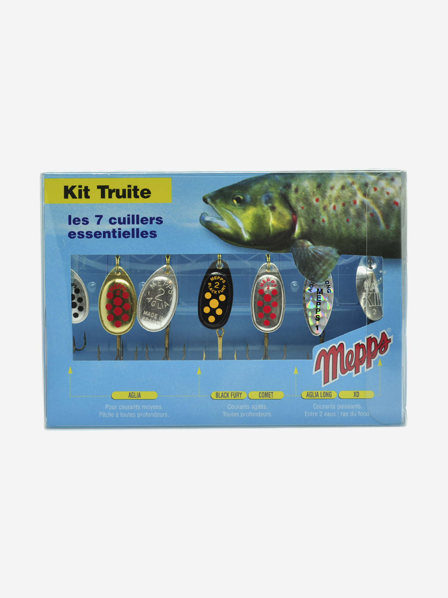 

Набор блесен Mepps TRUITE KIT, Мультицвет