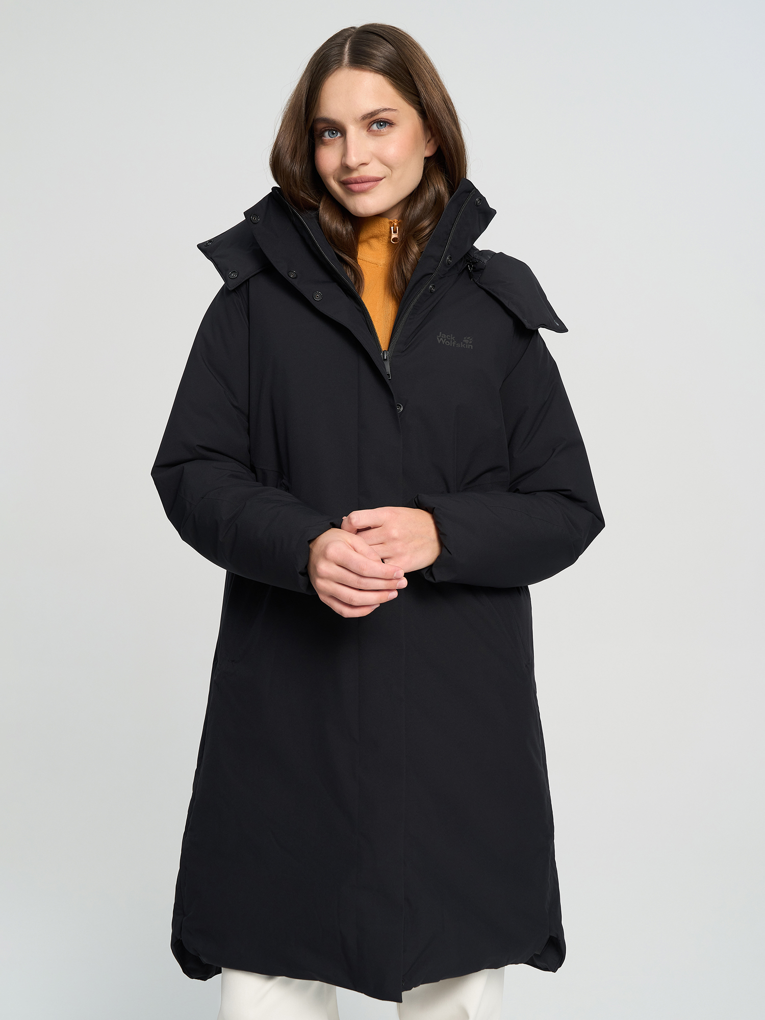 Пальто утепленное женское Jack Wolfskin Frost Haven, Черный