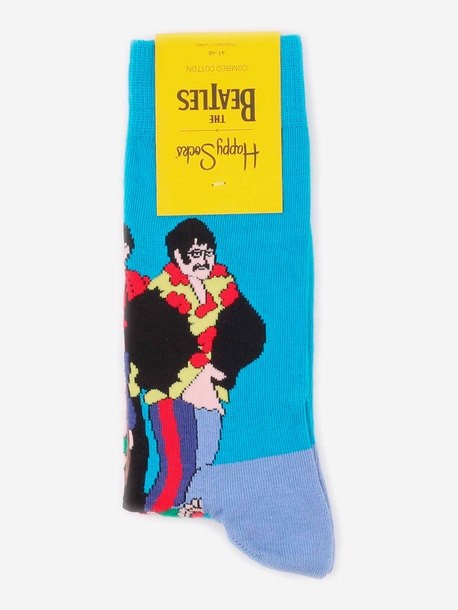 

Носки с рисунками Happy Socks x Beatles, Pepperland, Синий