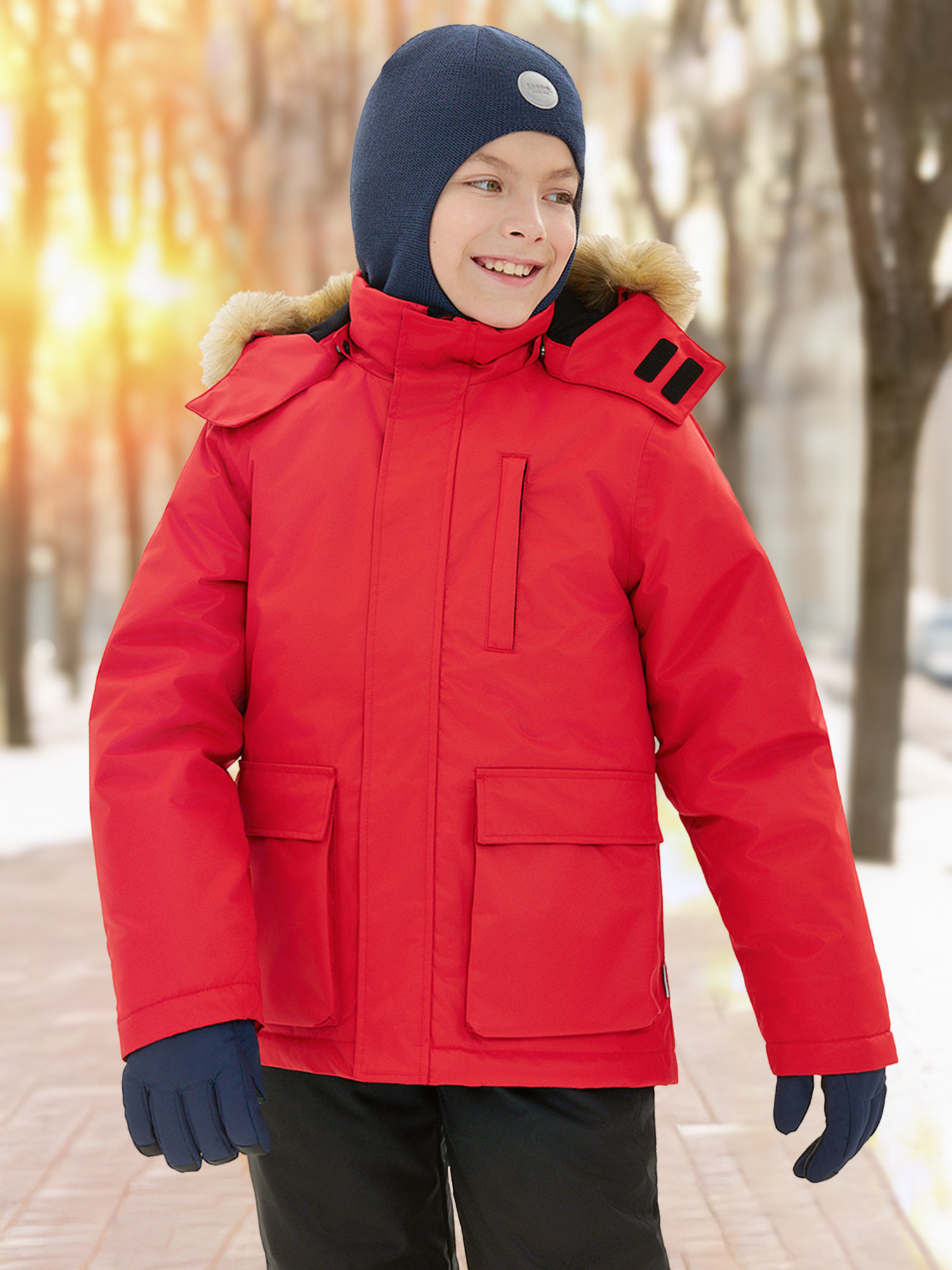 Куртка утепленная Lassie Vakava, красный, арт. 29188