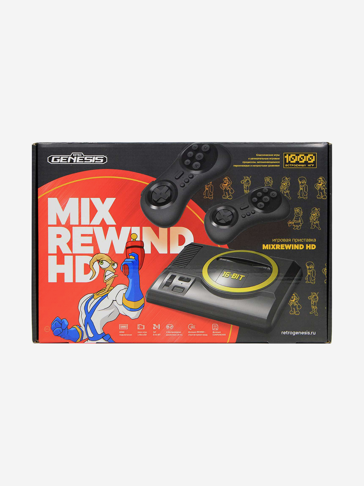 Изображение товара Игровая приставка RETRO GENESIS MixRewind HD +1000 игр