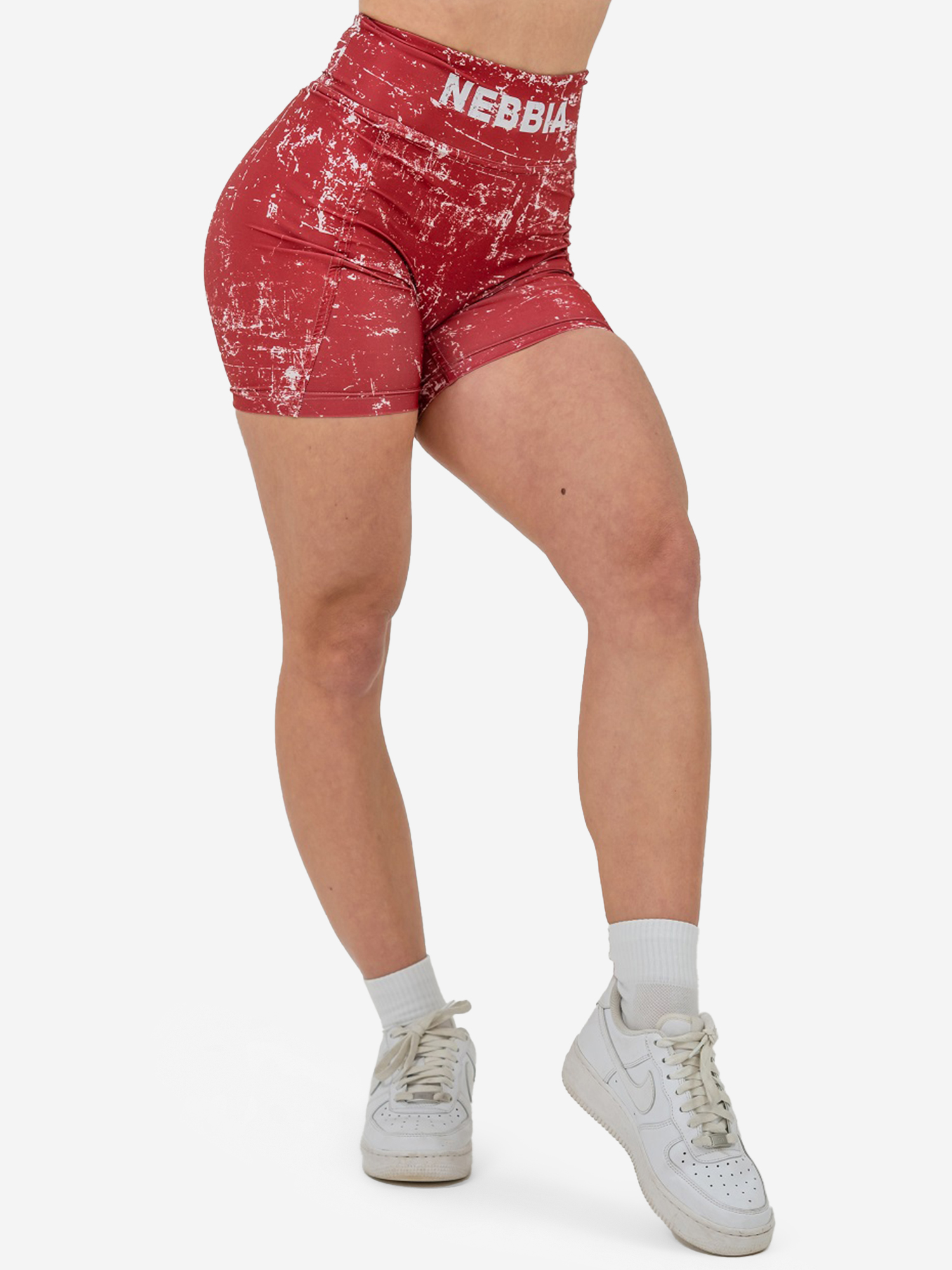 

Шорты спортивные женские Ne High waisted leggings shorts 5″ HAMMIES 615, Красный