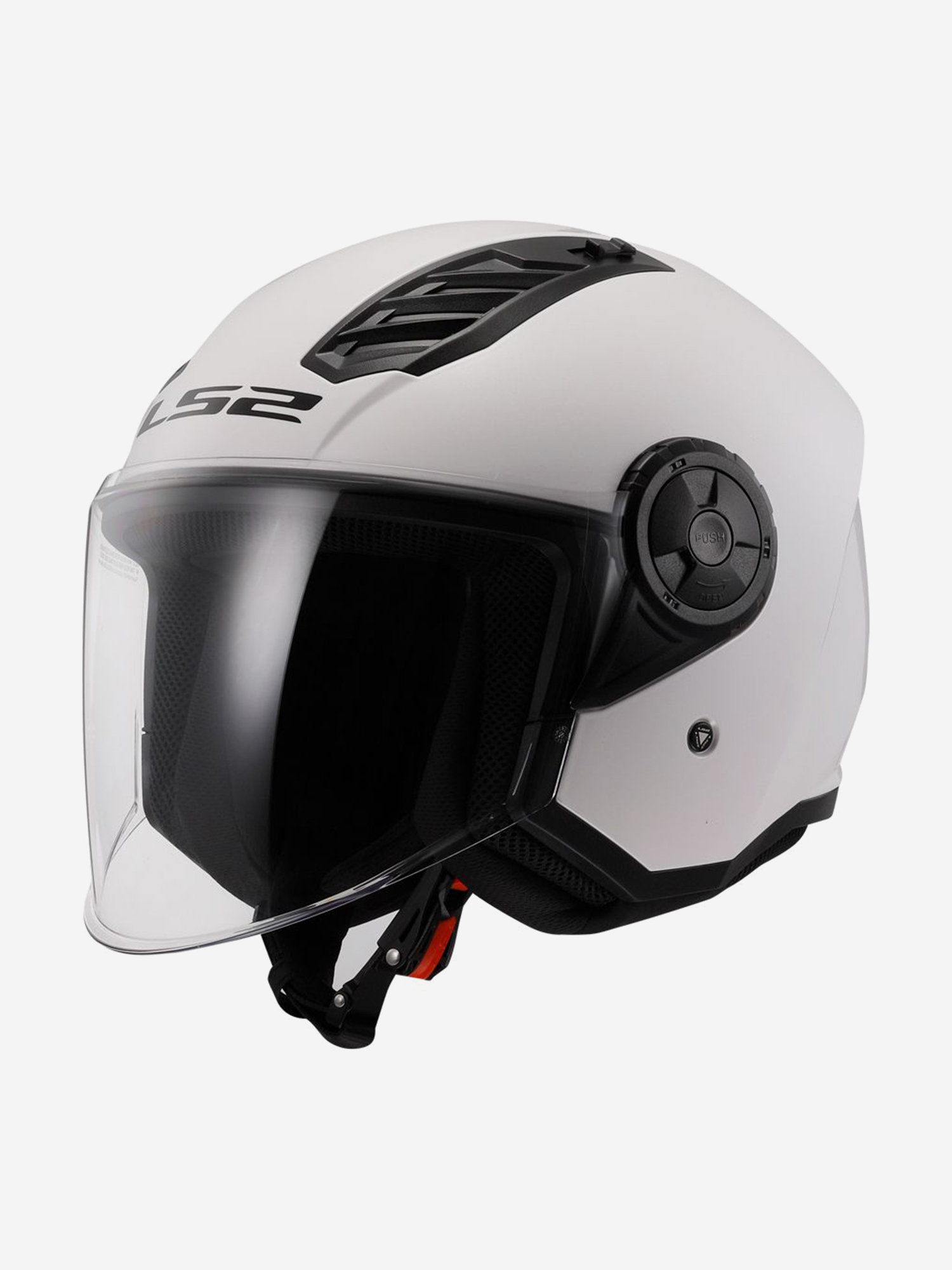 

Мотошлем LS2 OF616 Airflow II Solid (белый глянцевый, White), Белый