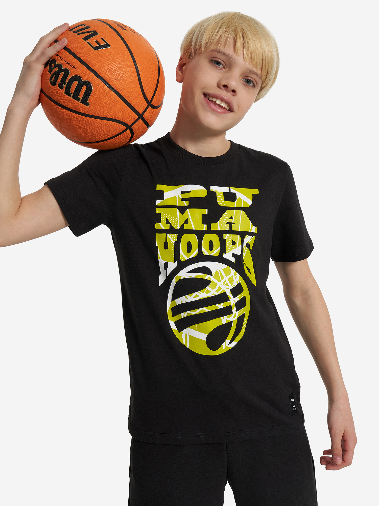 

Футболка для мальчиков PUMA Basketball Blueprint, Черный