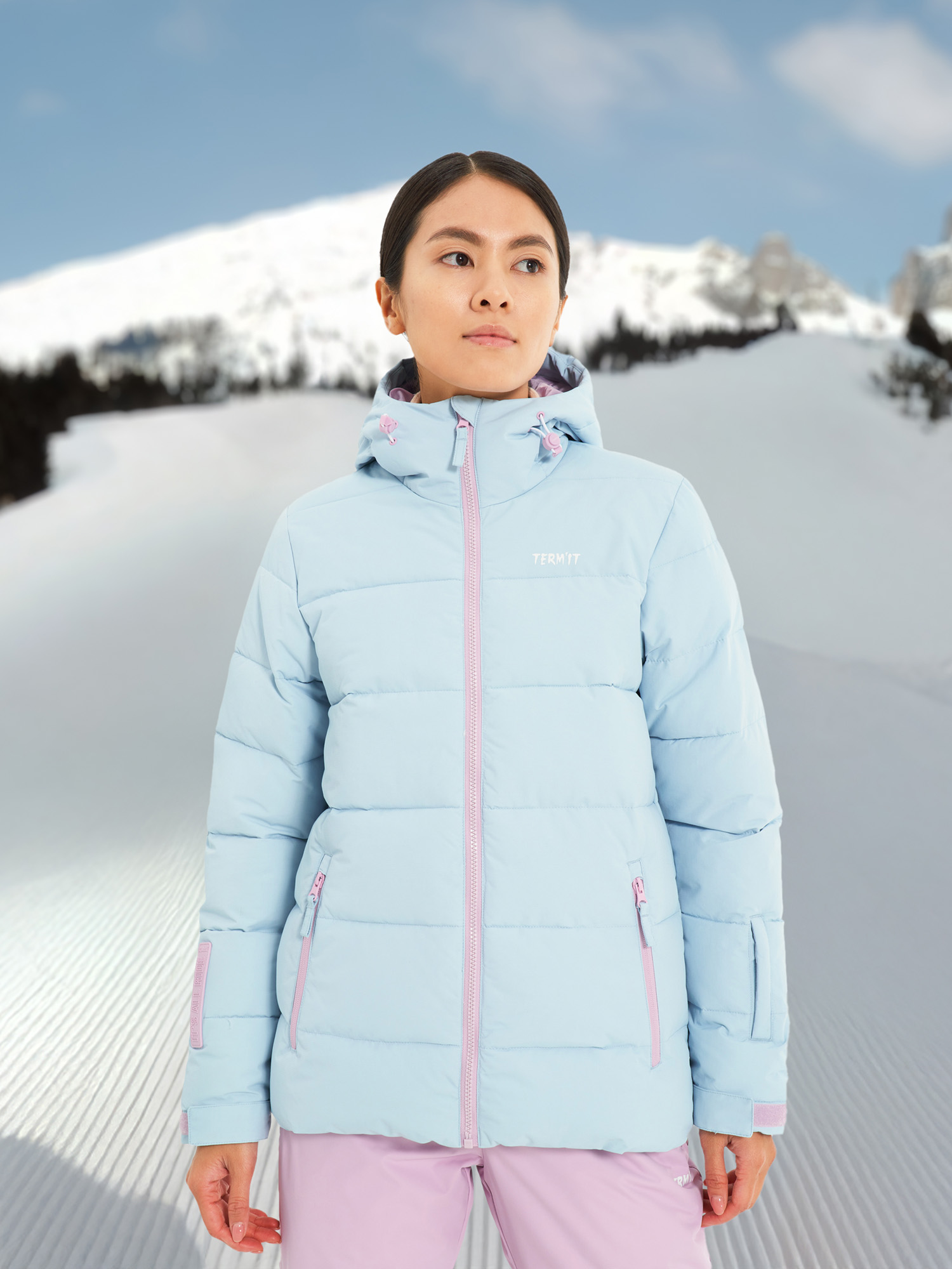 

Пуховик женский Termit, Голубой