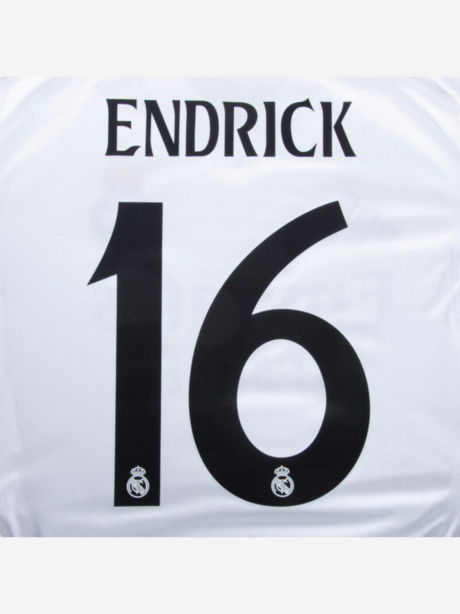 Аксессуары Термонаклейка ENDRICK / Эндрик 16 Реал Мадрид черная, Черный