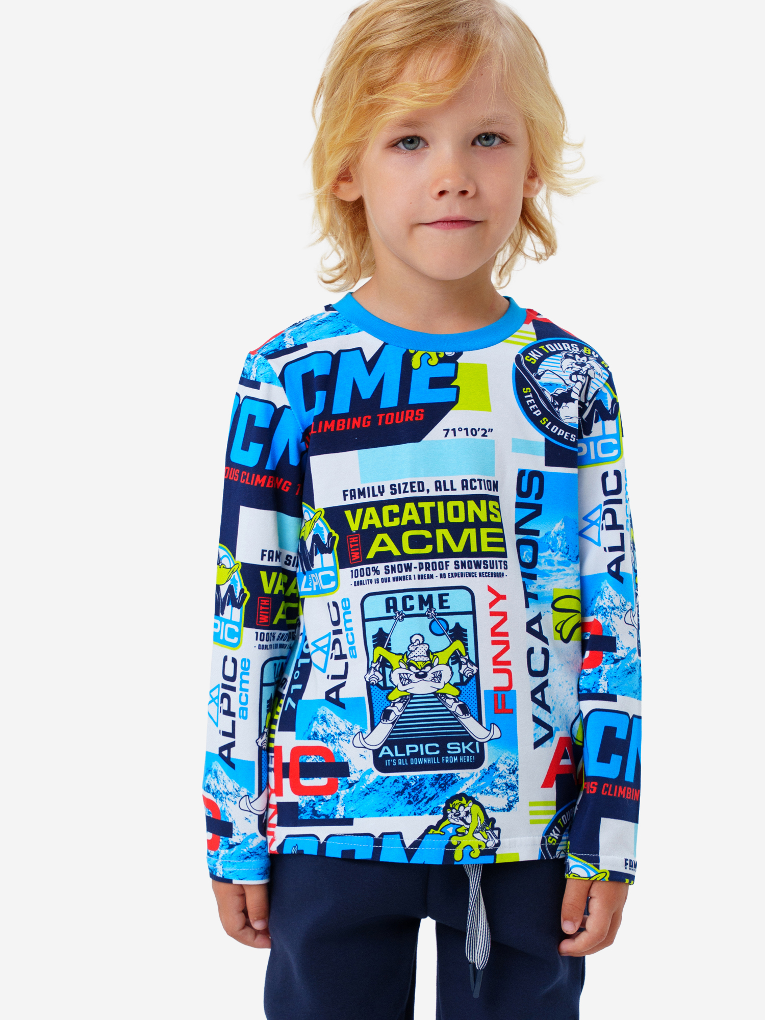 Изображение товара Лонгслив для мальчика PlayToday из натуральных материалов всесезонный спортивный стиль