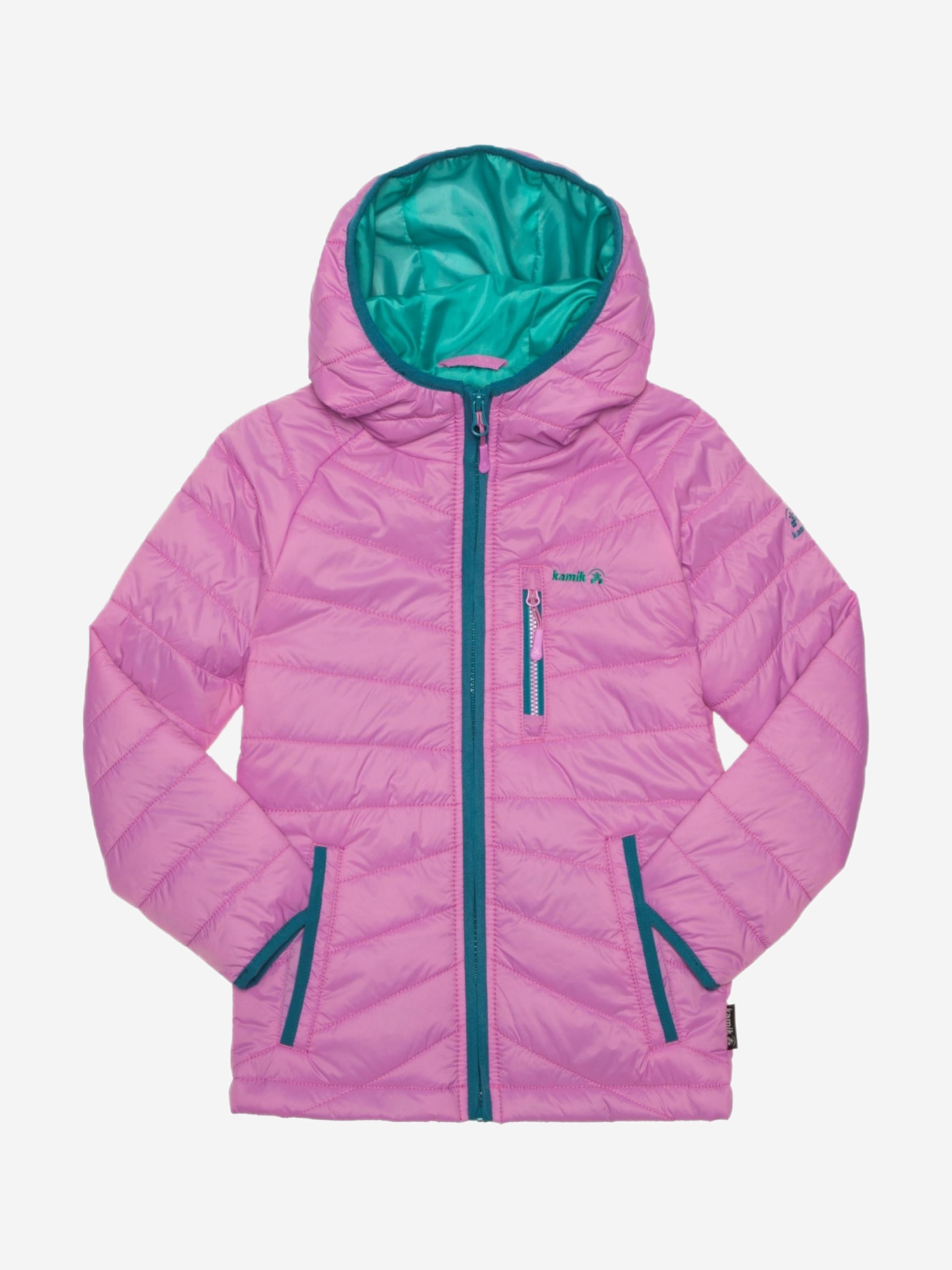 Куртка для девочек KAMIK, Розовый пальто утепленное для девочек kamik