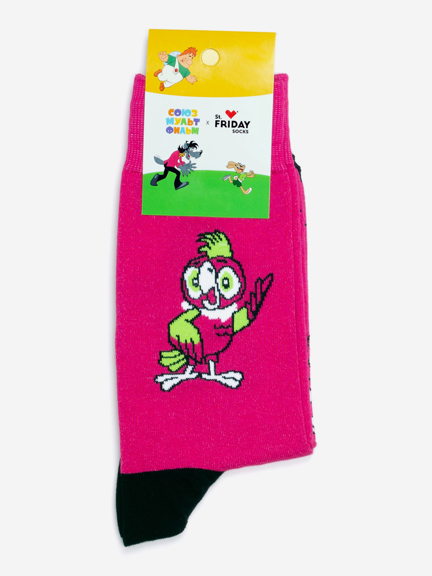 

Носки с рисунками St.Friday Socks, Свободу попугаям, Розовый