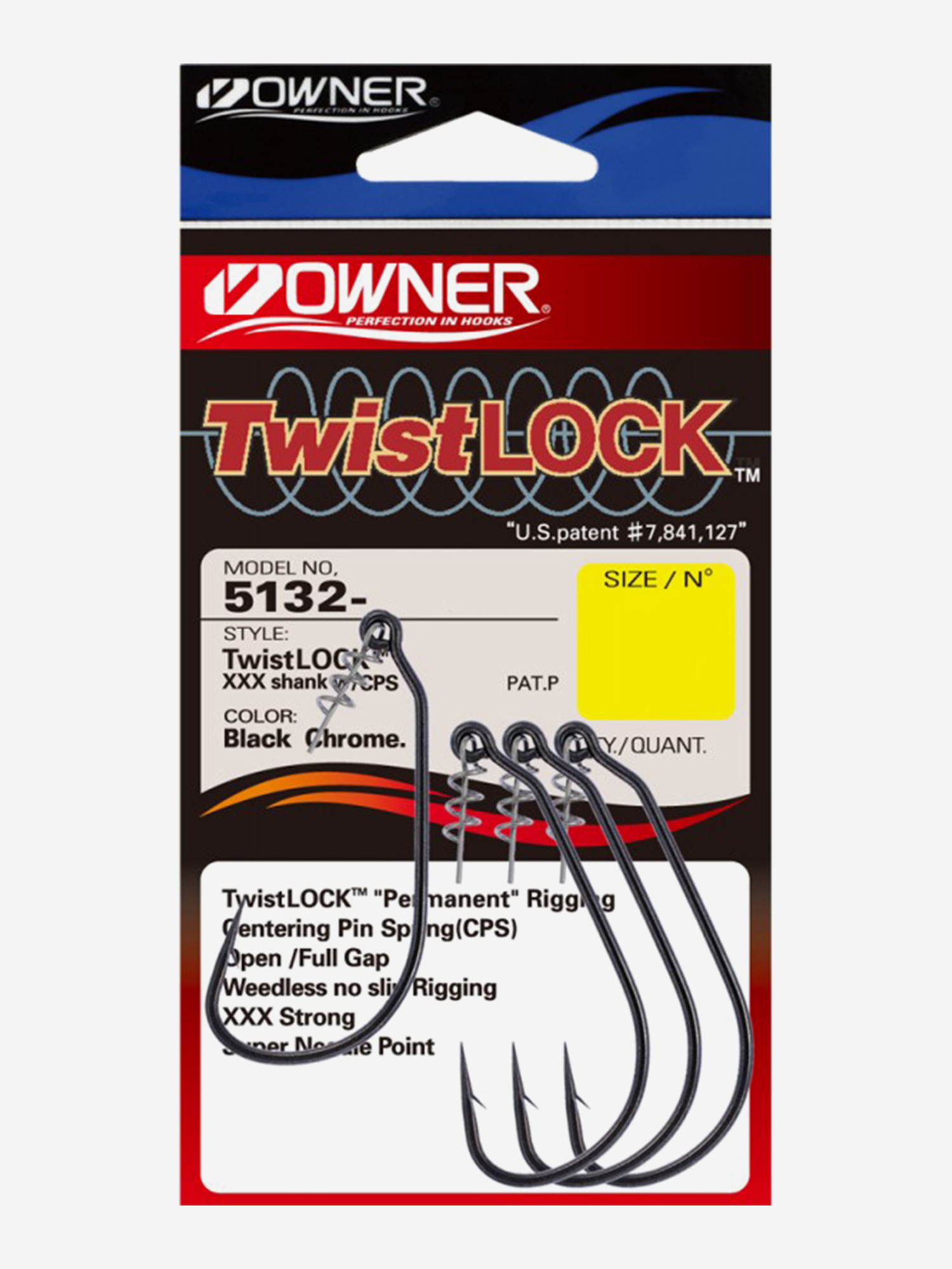 Изображение товара Крючок OWNER Twist Lock CPS BC №4/0 4шт Изображение товара Крючок OWNER Twist Lock CPS BC №4/0 4шт