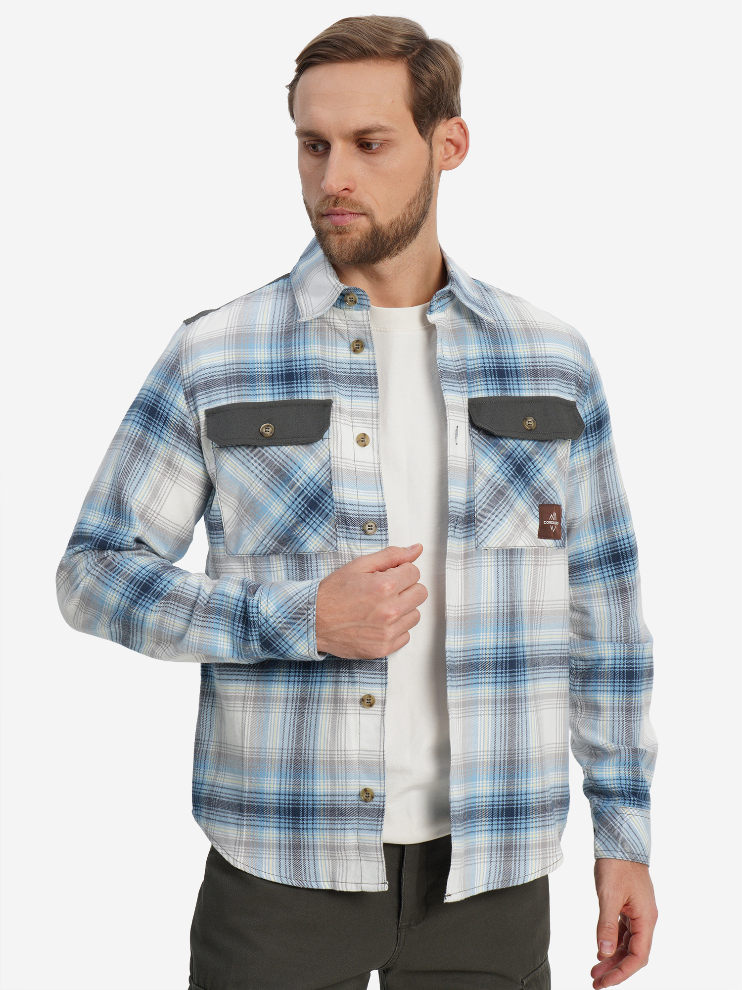 Изображение товара Мужская рубашка Cordillero из 100% хлопка для активных путешествий и отдыха