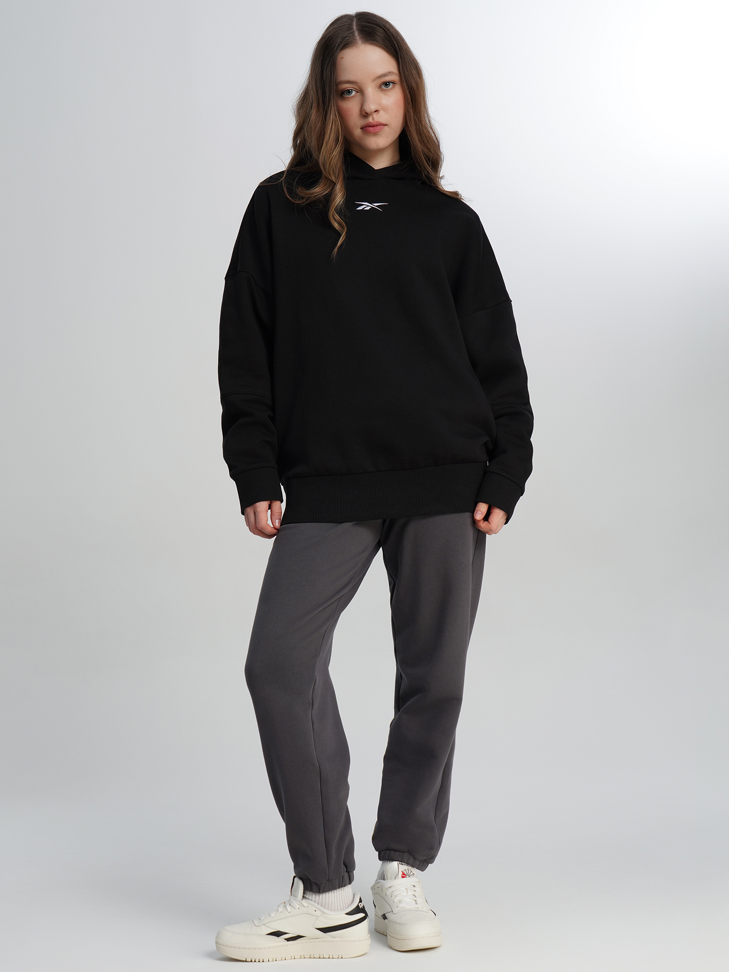 Худи женское Reebok Lux, Черный 5
